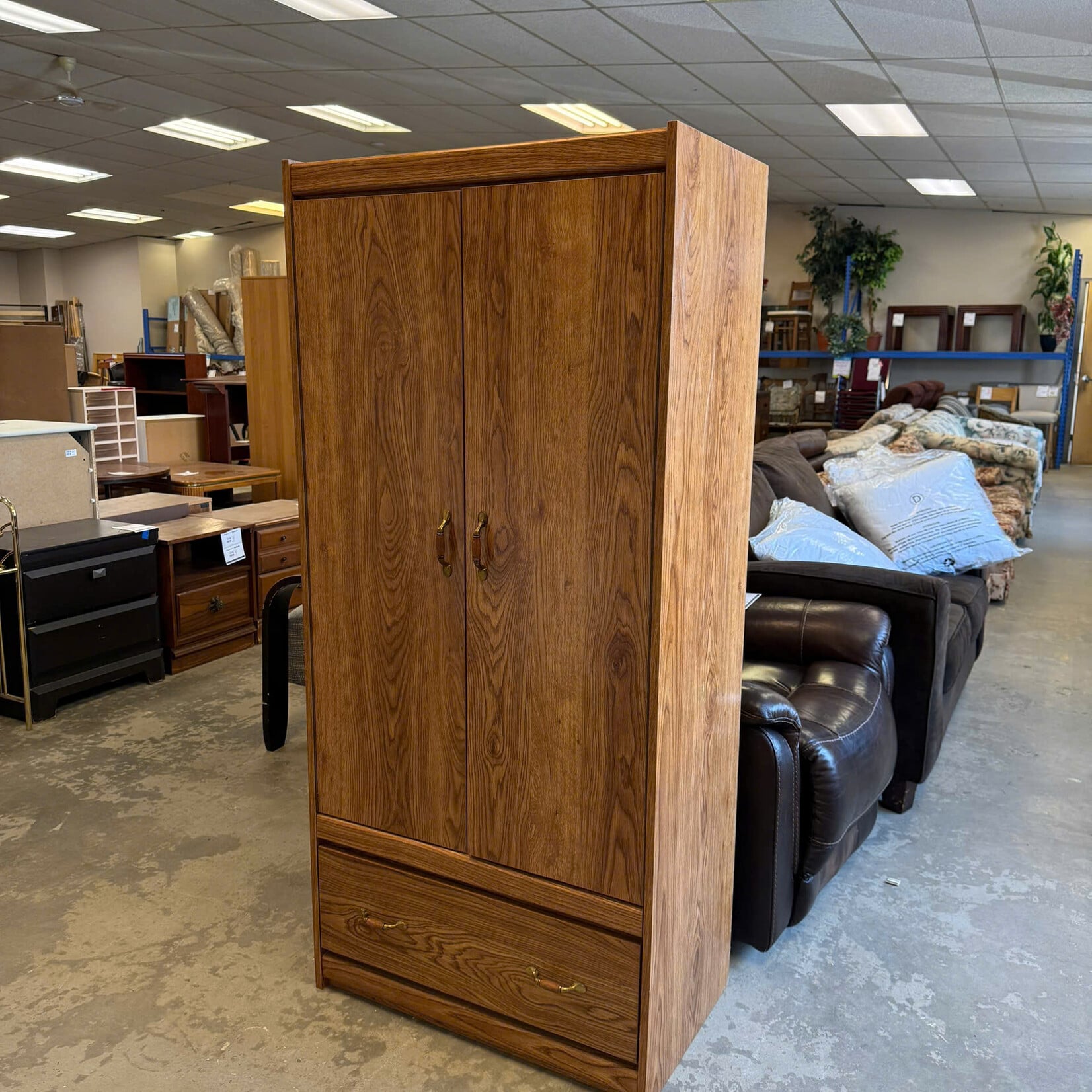 Light Brown Wardrobe