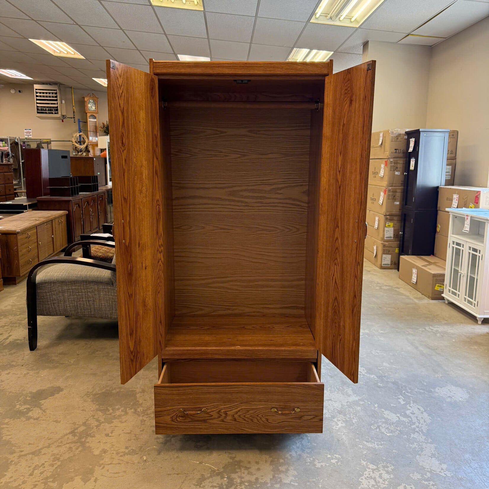 Light Brown Wardrobe