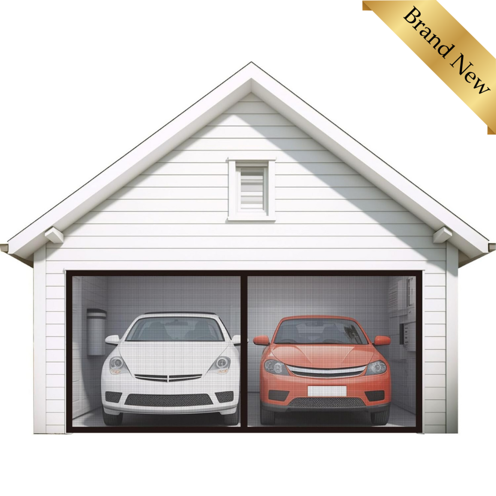 Magnetic Garage Door Screen 16x7 ft