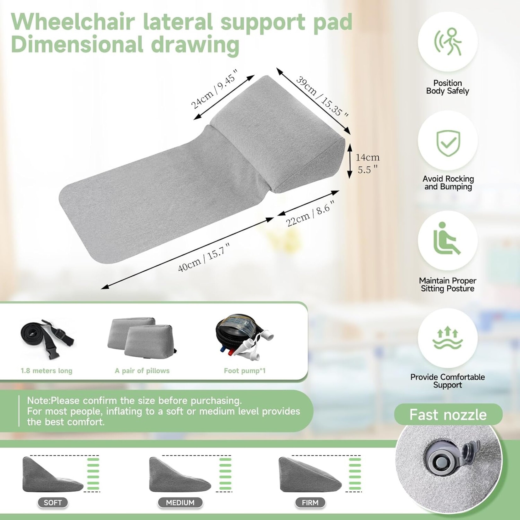 Lateral Support for Wheelchair