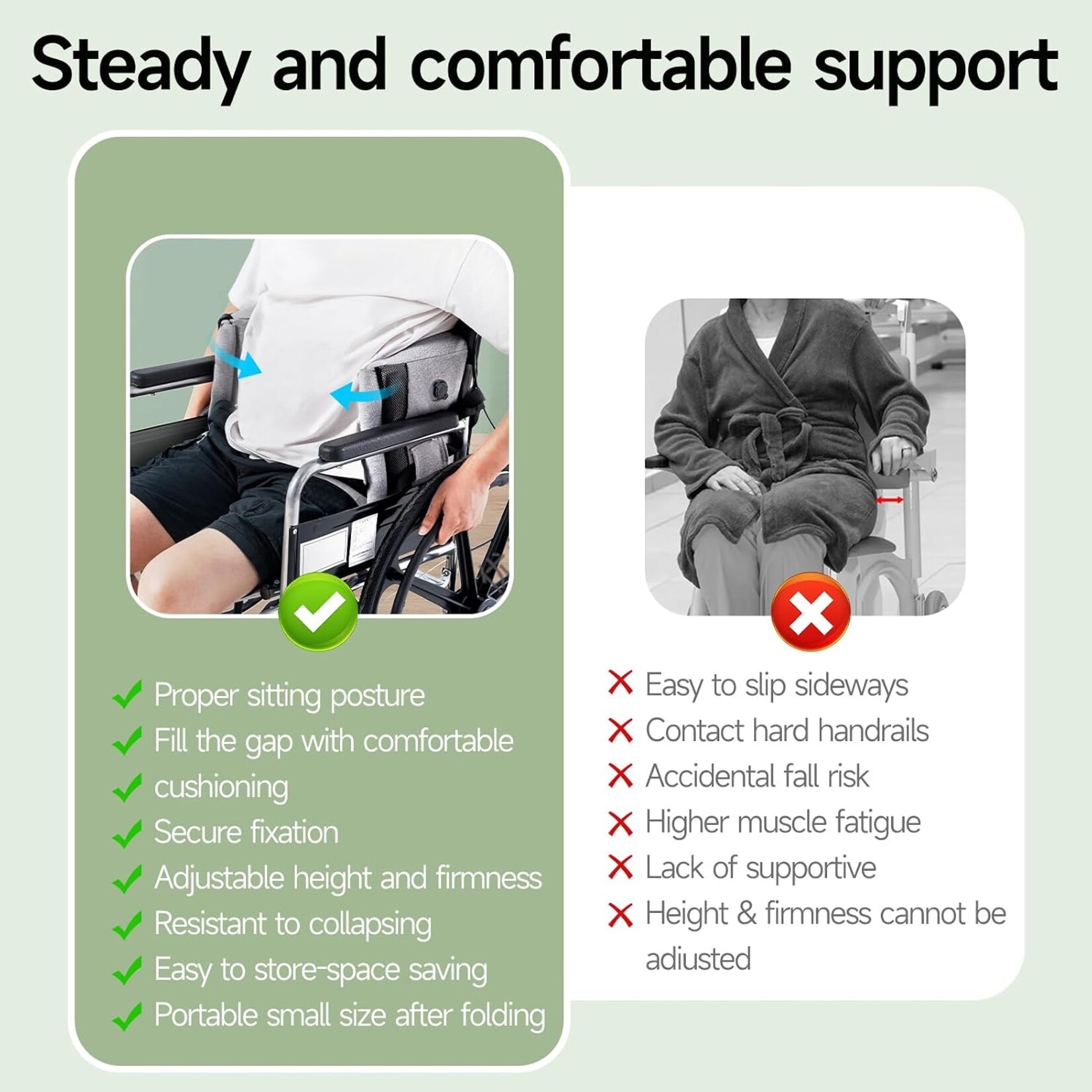 Lateral Support for Wheelchair