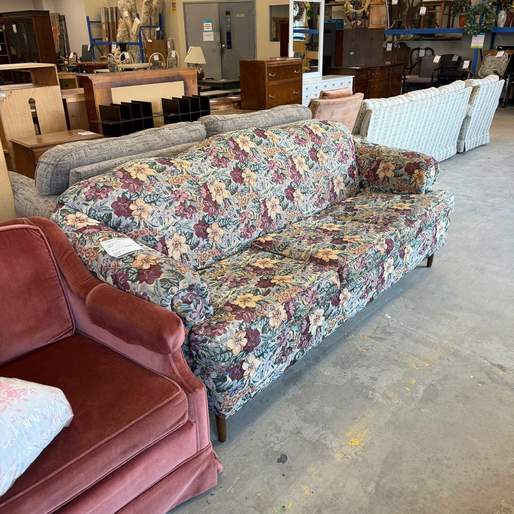 Purple Flower Sofa
