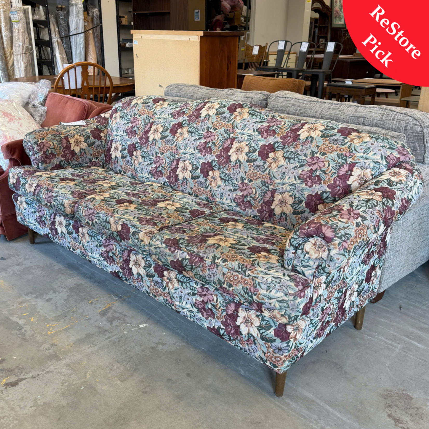 Purple Flower Sofa