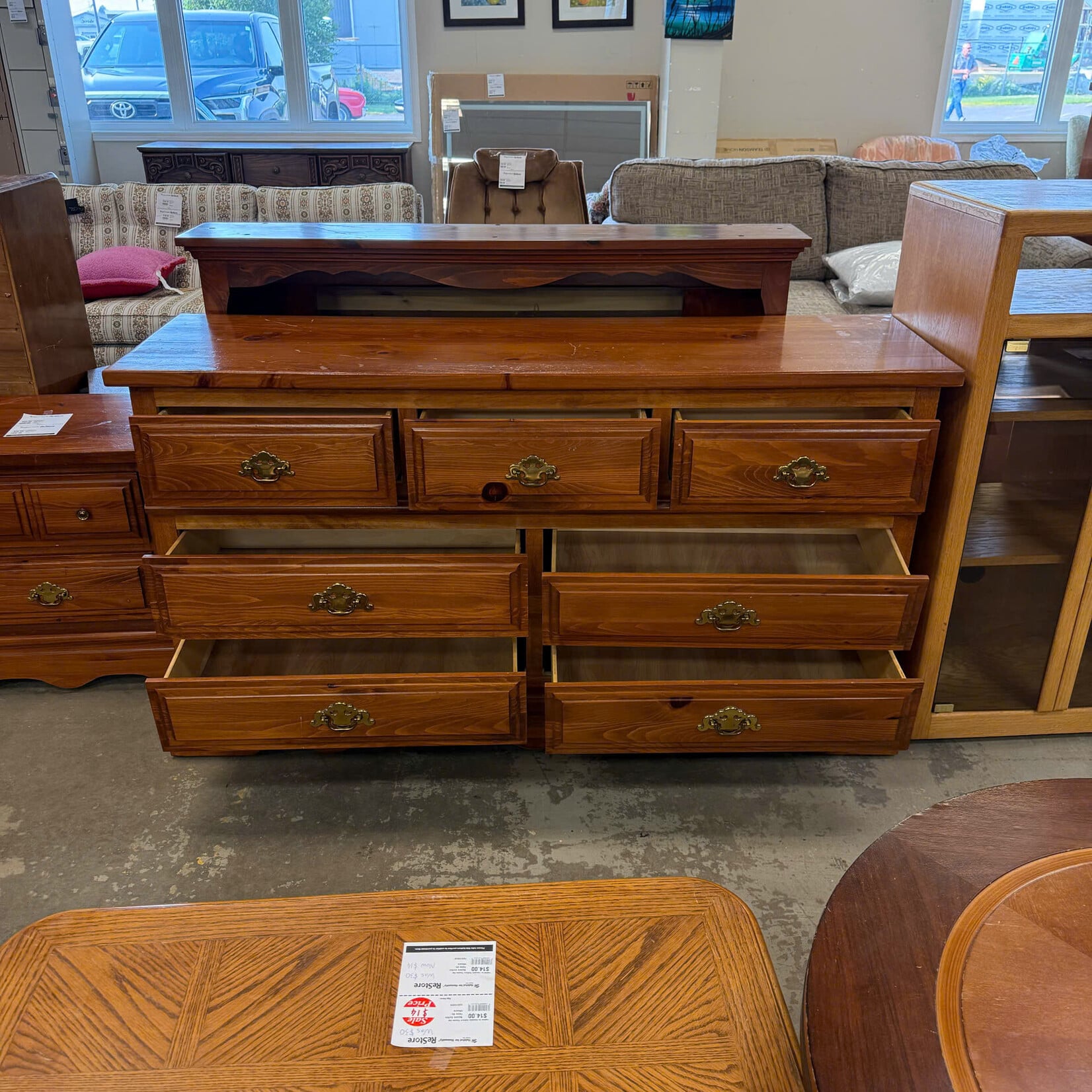 2 Pc 7 Drawer Dresser