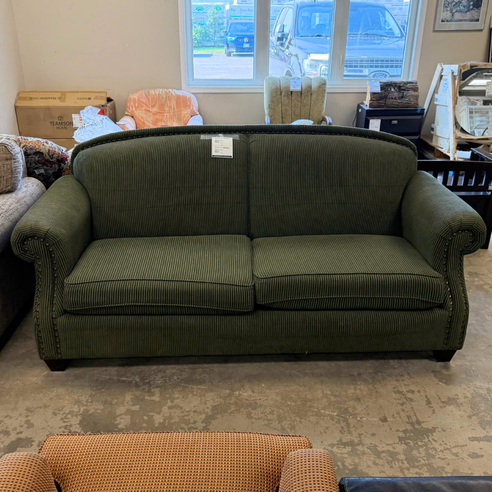 Dark Green Couch