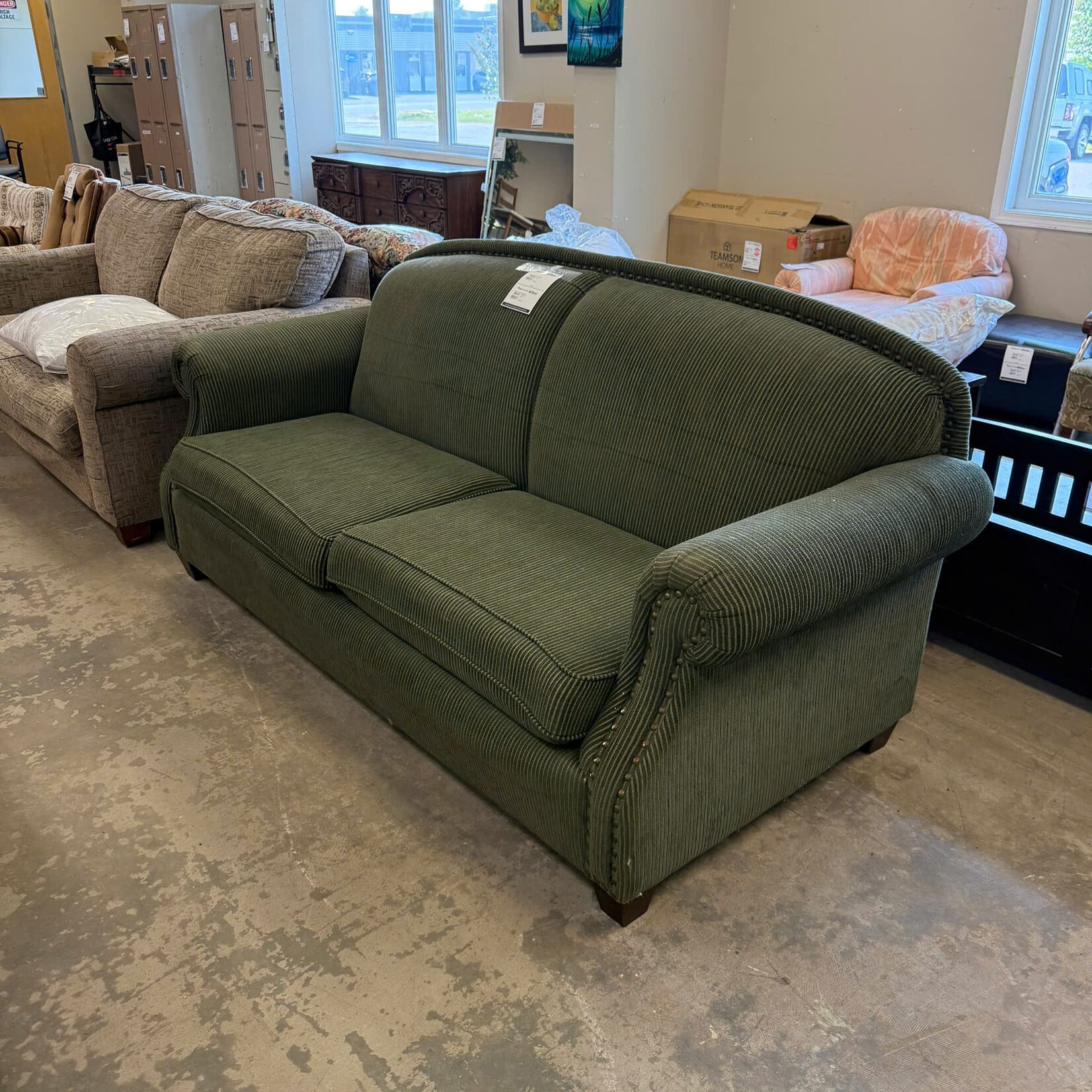 Dark Green Couch
