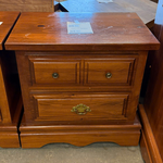 2 Drawer Light Brown Night Stand