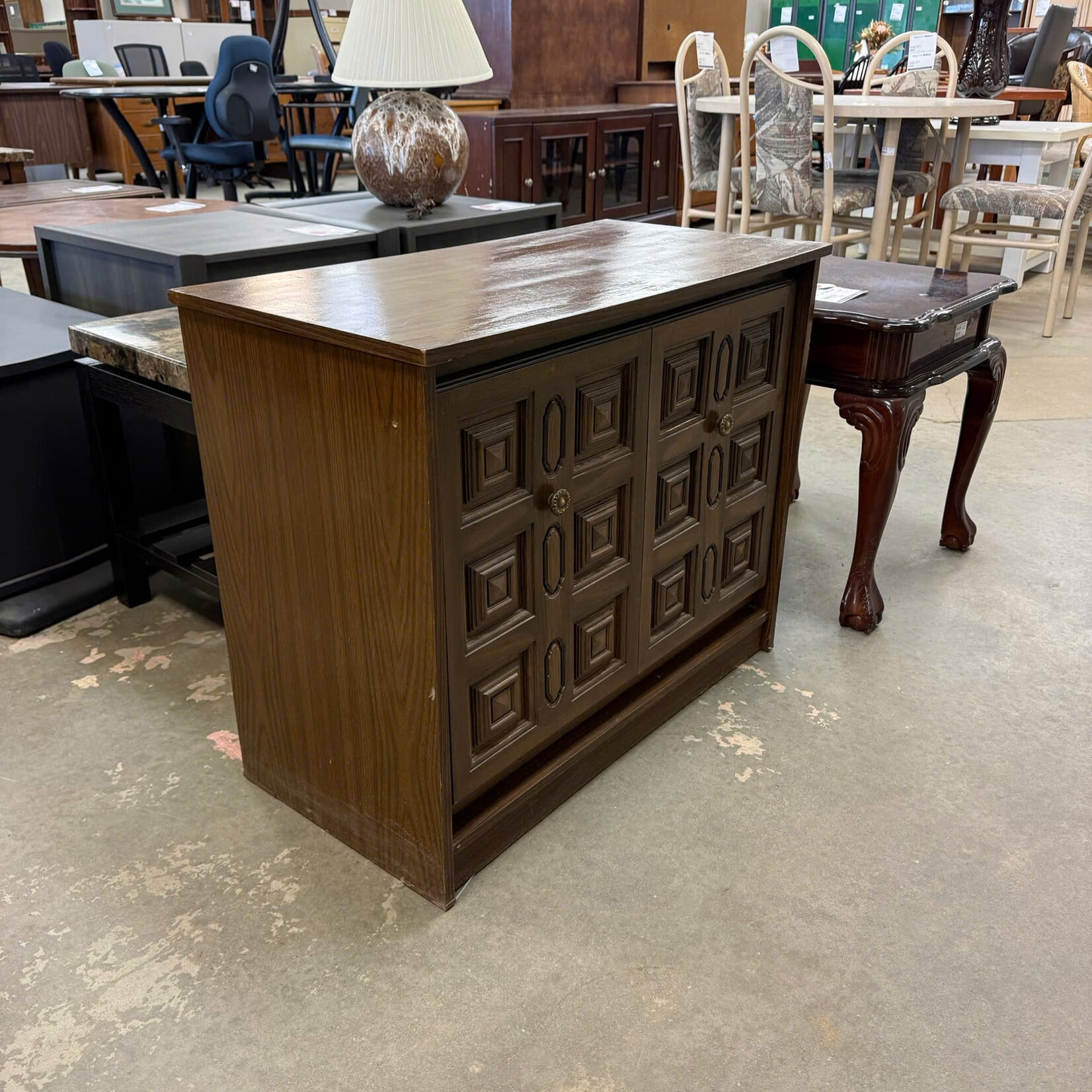 Swing Down Door Cabinet