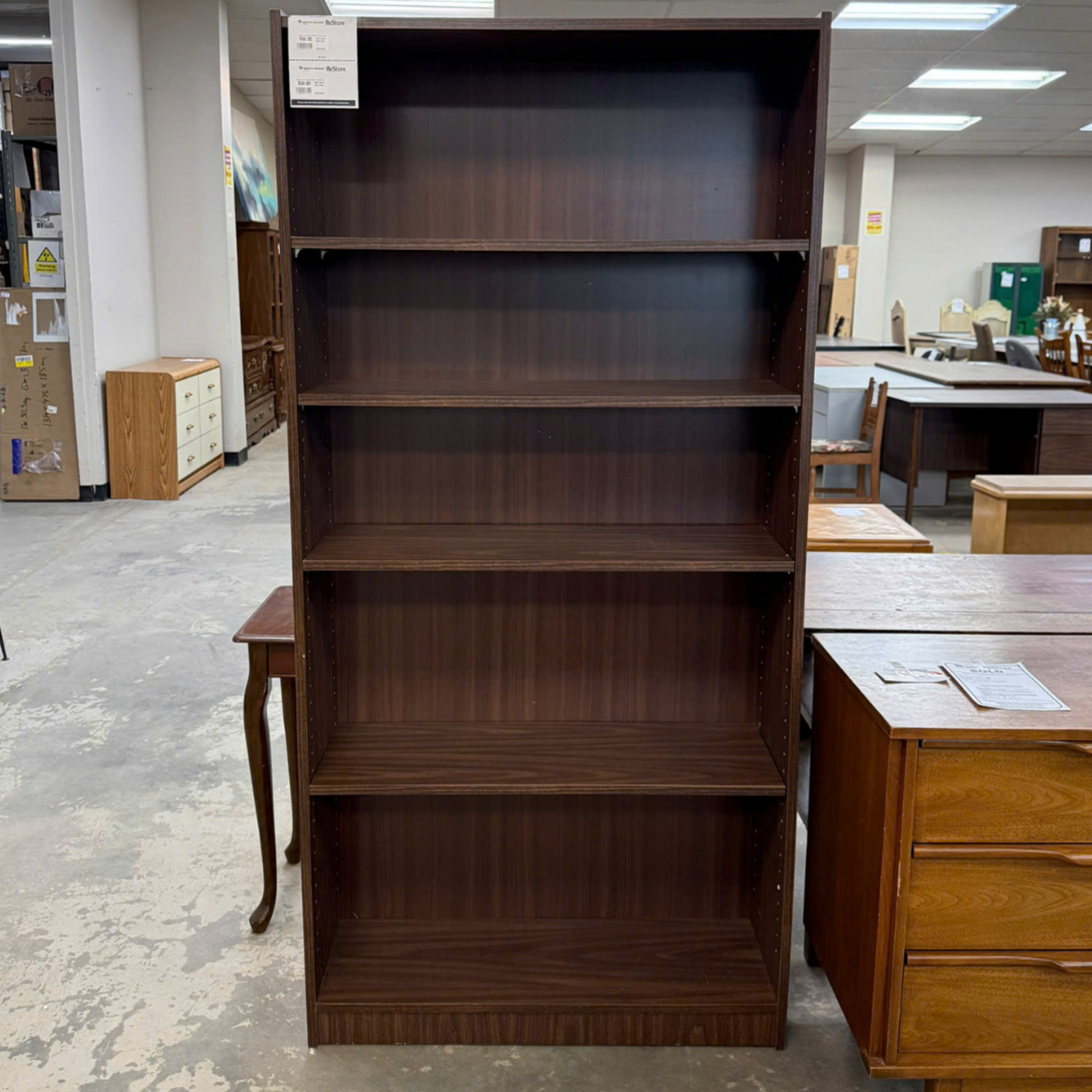 Dark Wood Bookcase