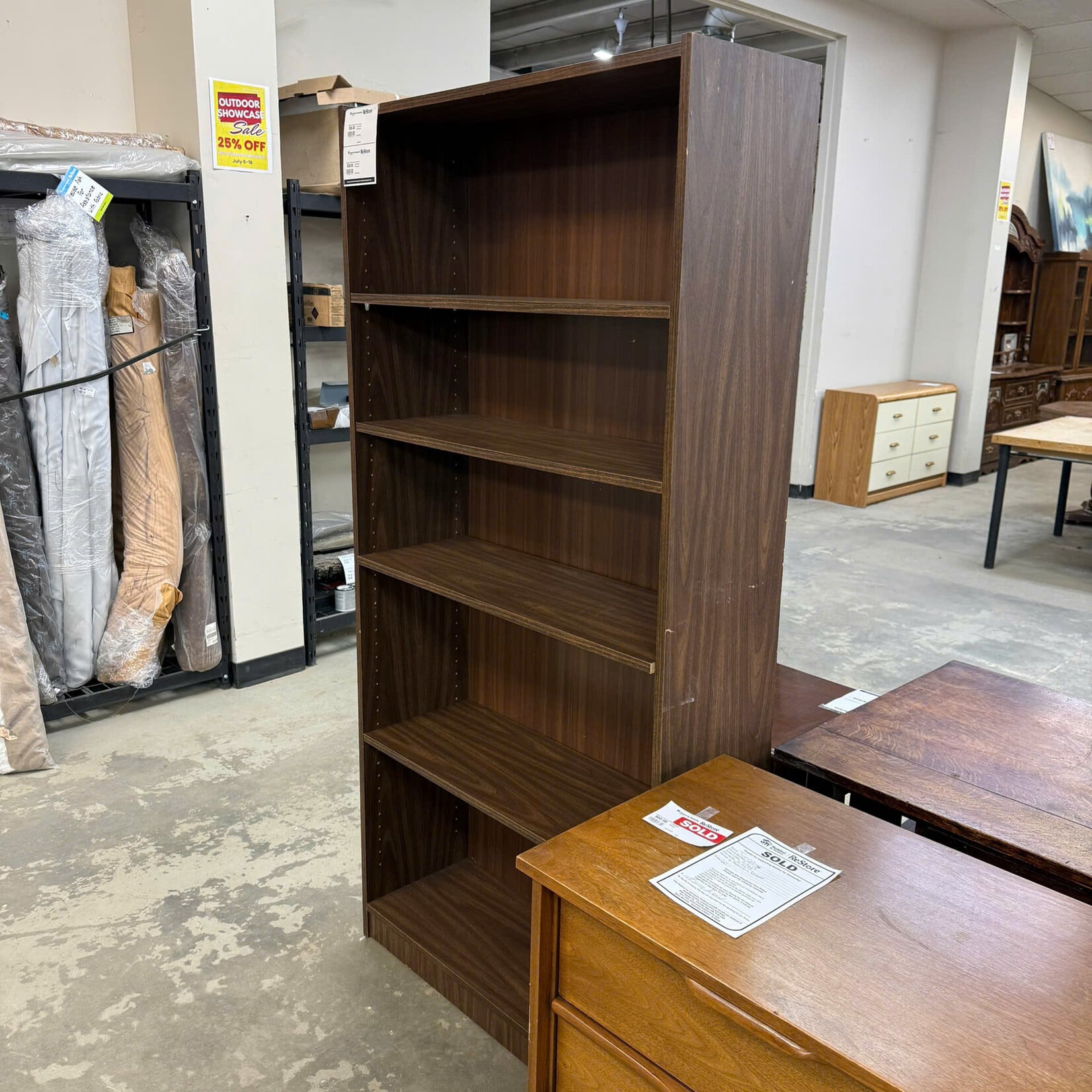 Dark Wood Bookcase