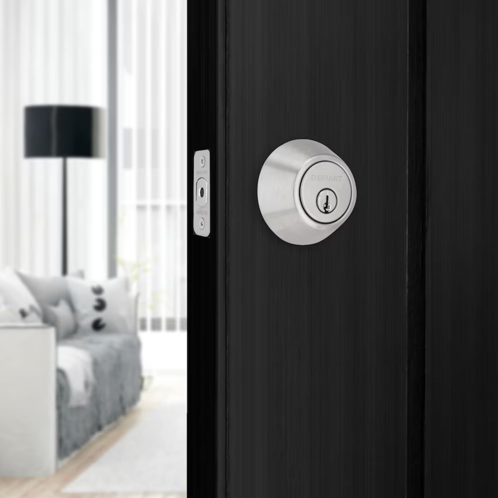 Silver Deadbolt