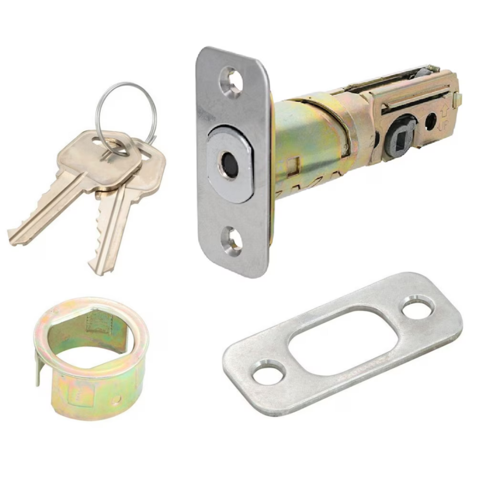 Silver Deadbolt