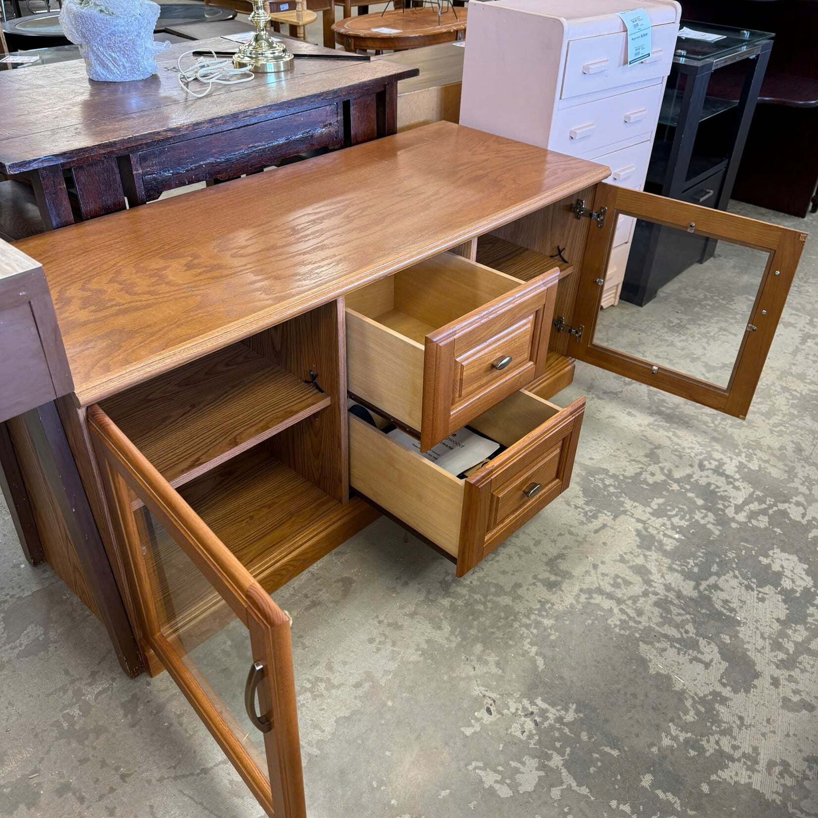 Light Brown TV Stand