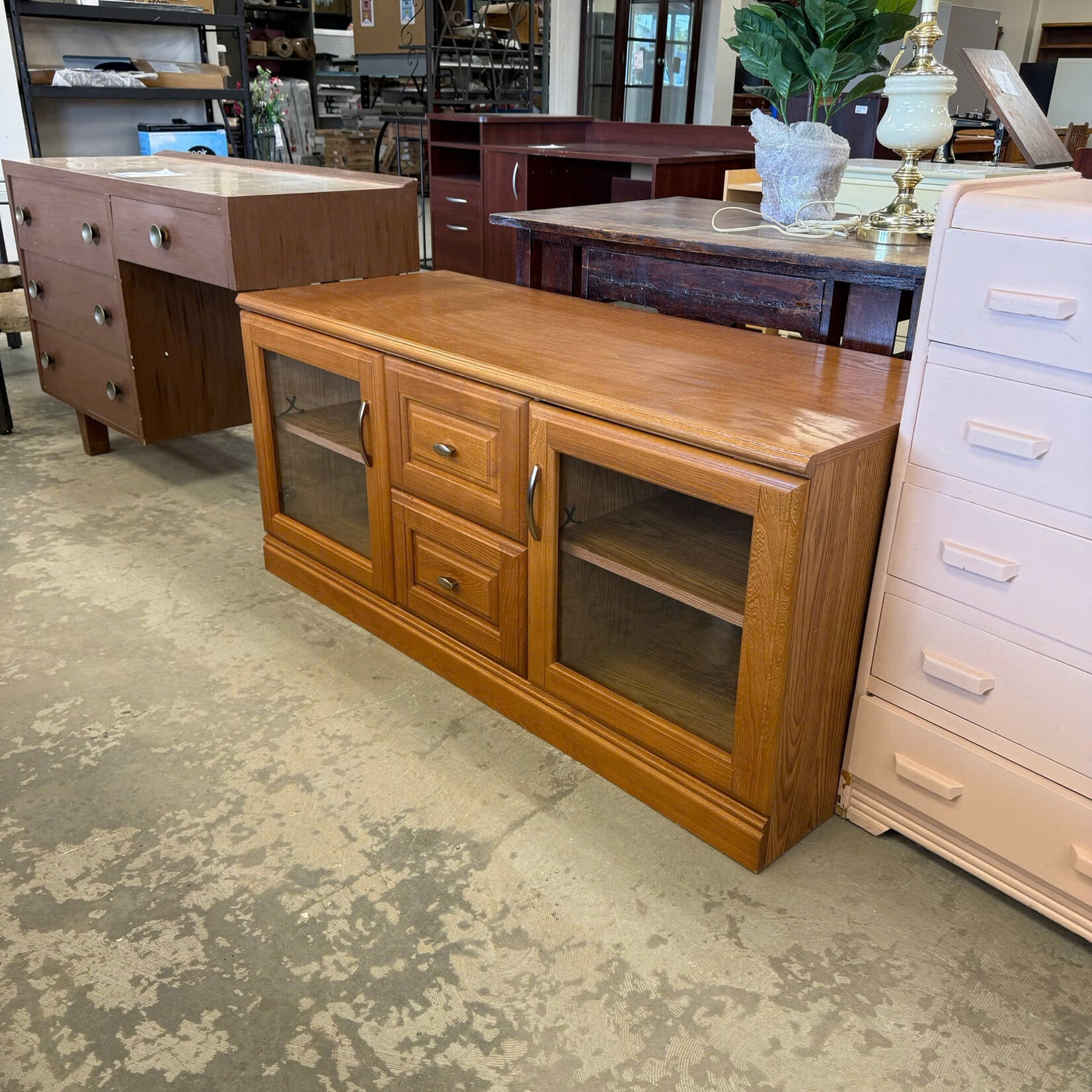 Light Brown TV Stand