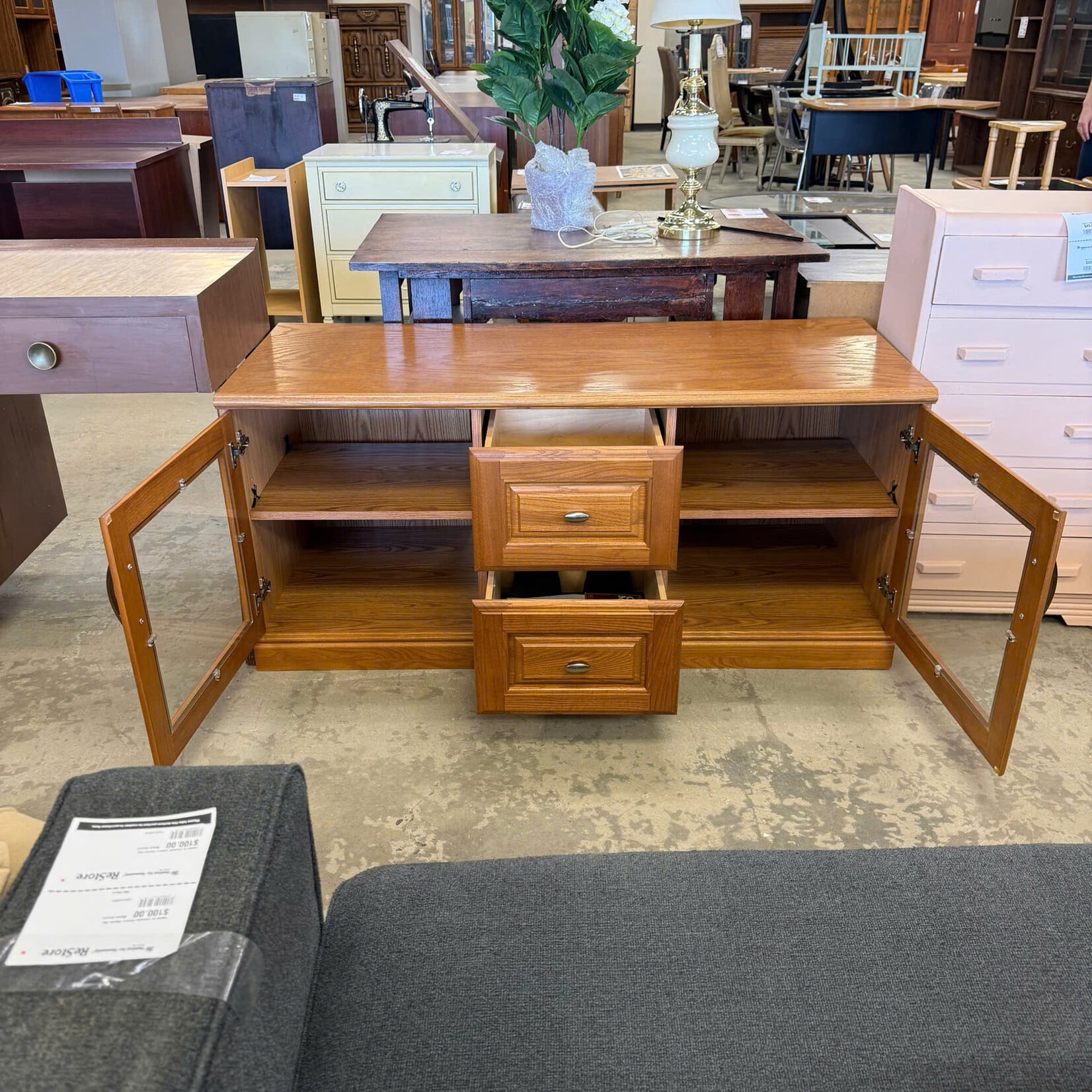 Light Brown TV Stand