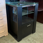 Glass Top One Drawer Cabinet