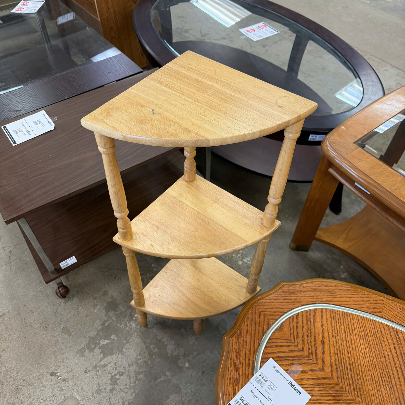 3 Tier Corner Shelf