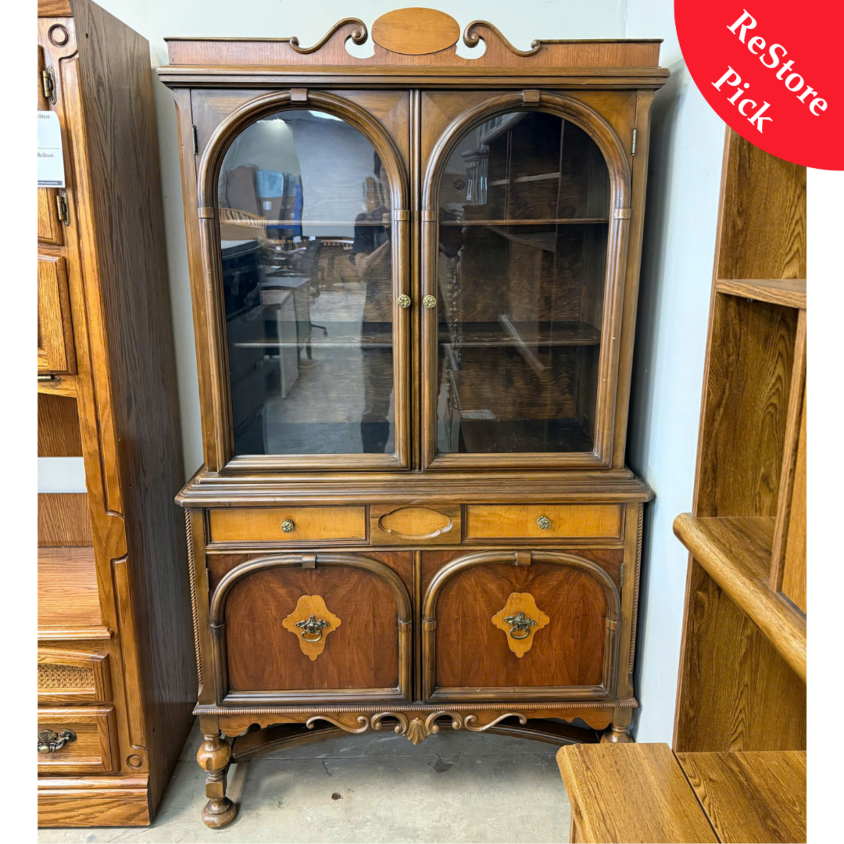 Antique China Cabinet/Hutch