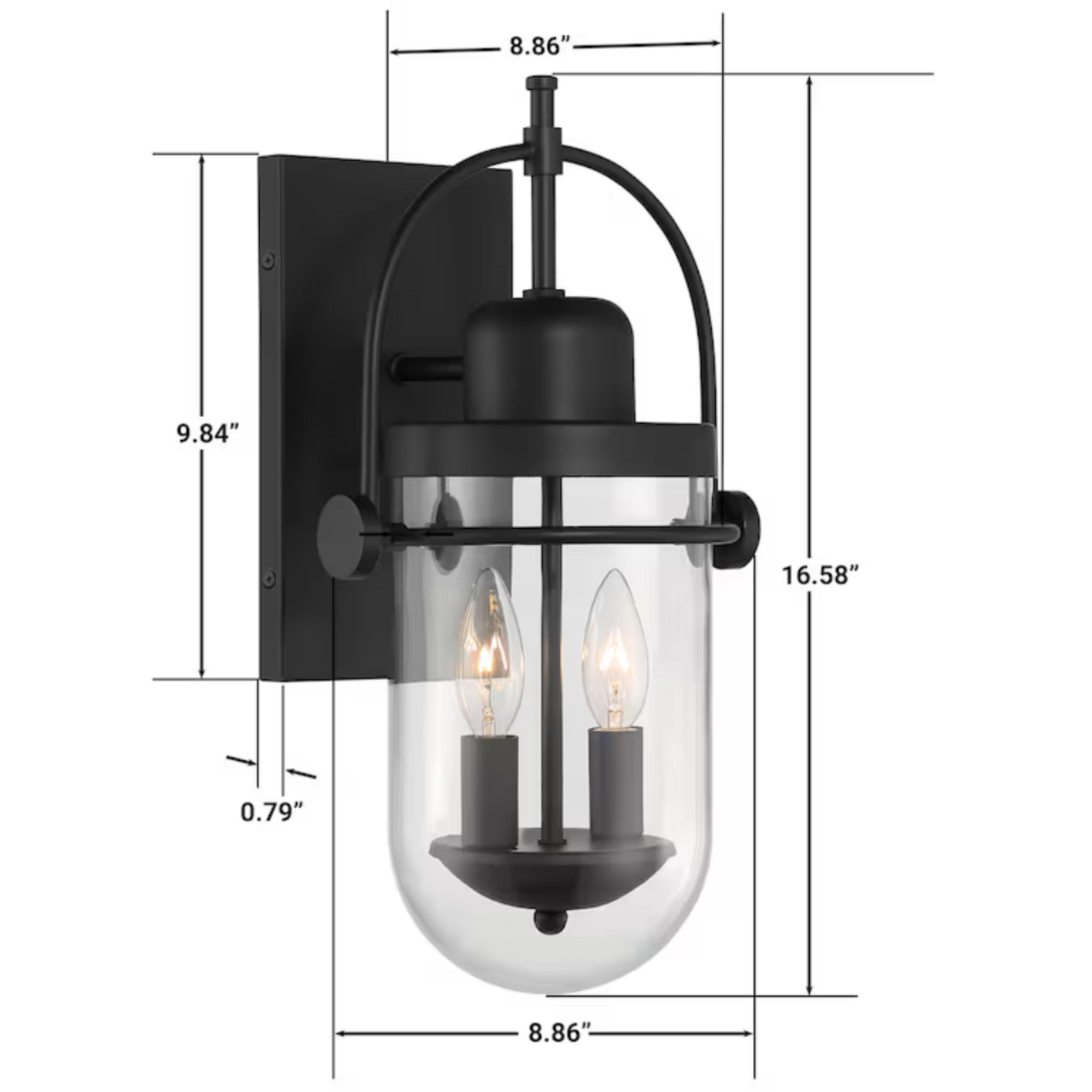 Lowell 2-Light Wall Sconce