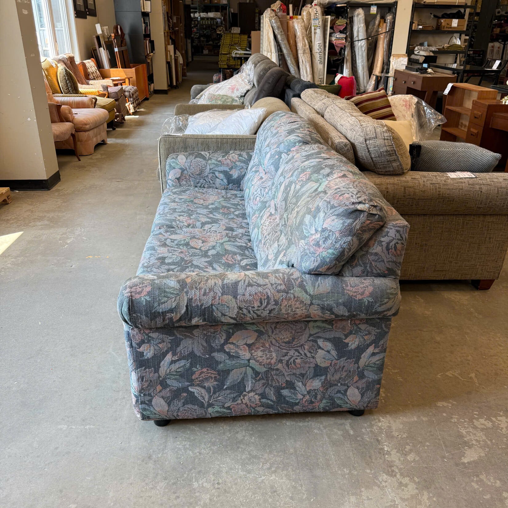 Flowery Sleeper Sofa