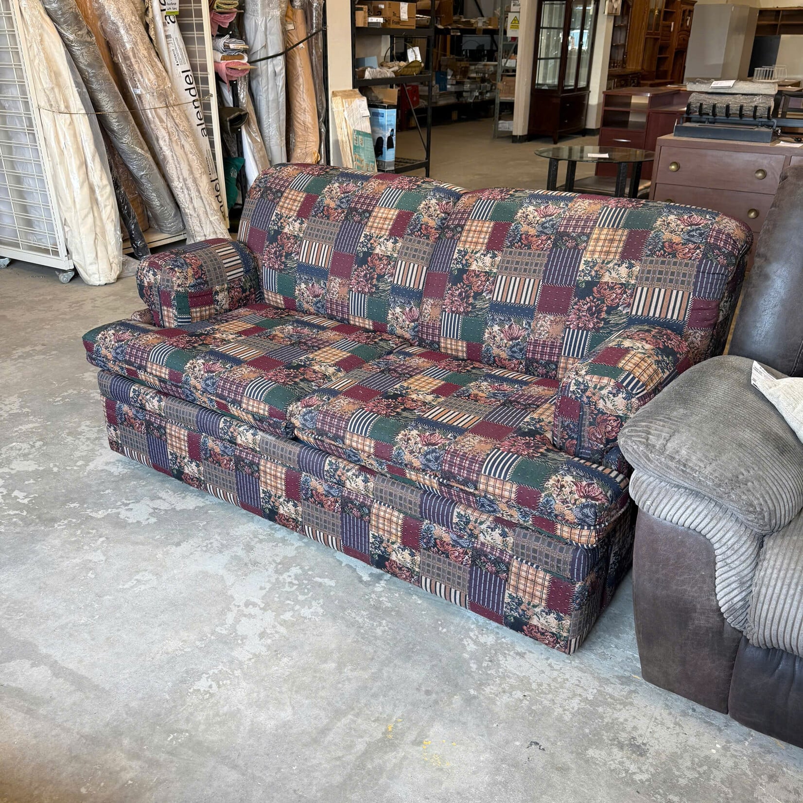 Red/Green Pullout Couch