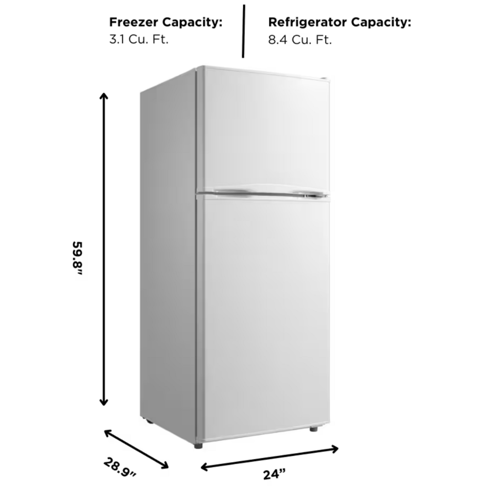 11.5 cu ft. Top Mount Refrigerator