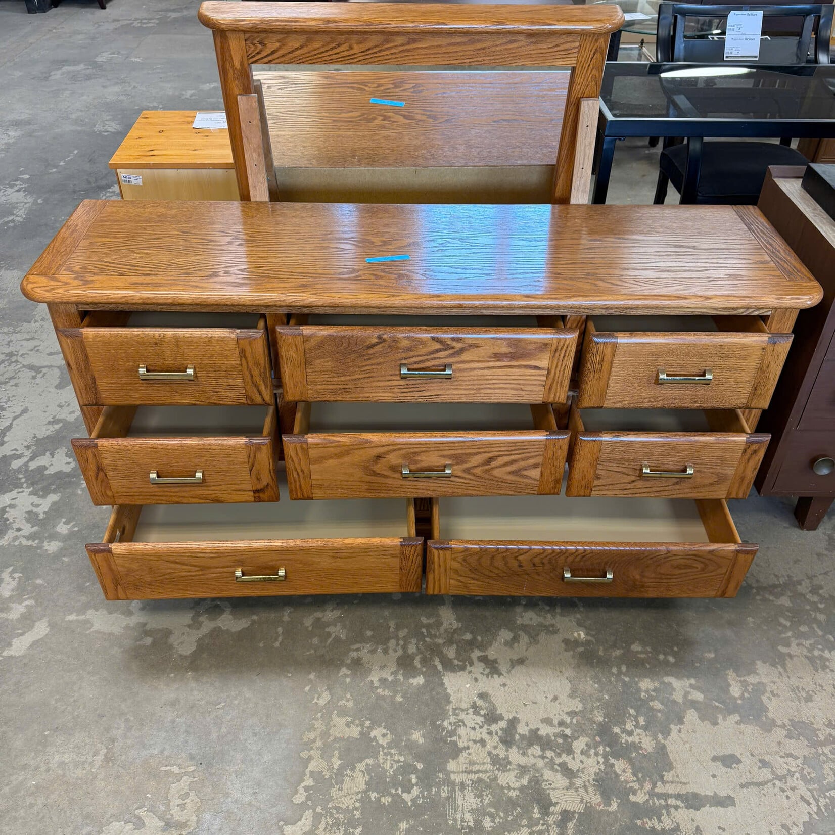8 Drawer Dresser with Mirror