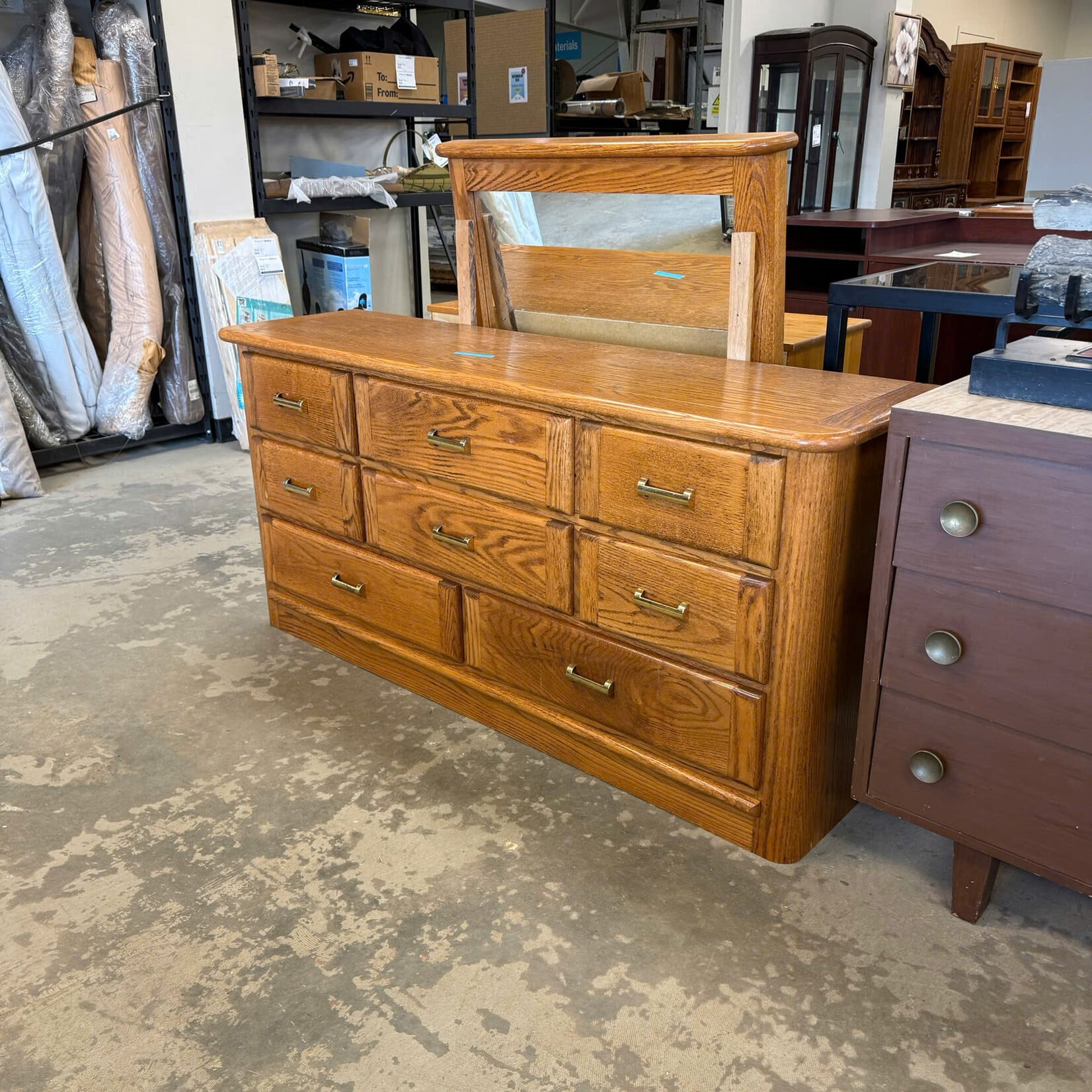 8 Drawer Dresser with Mirror