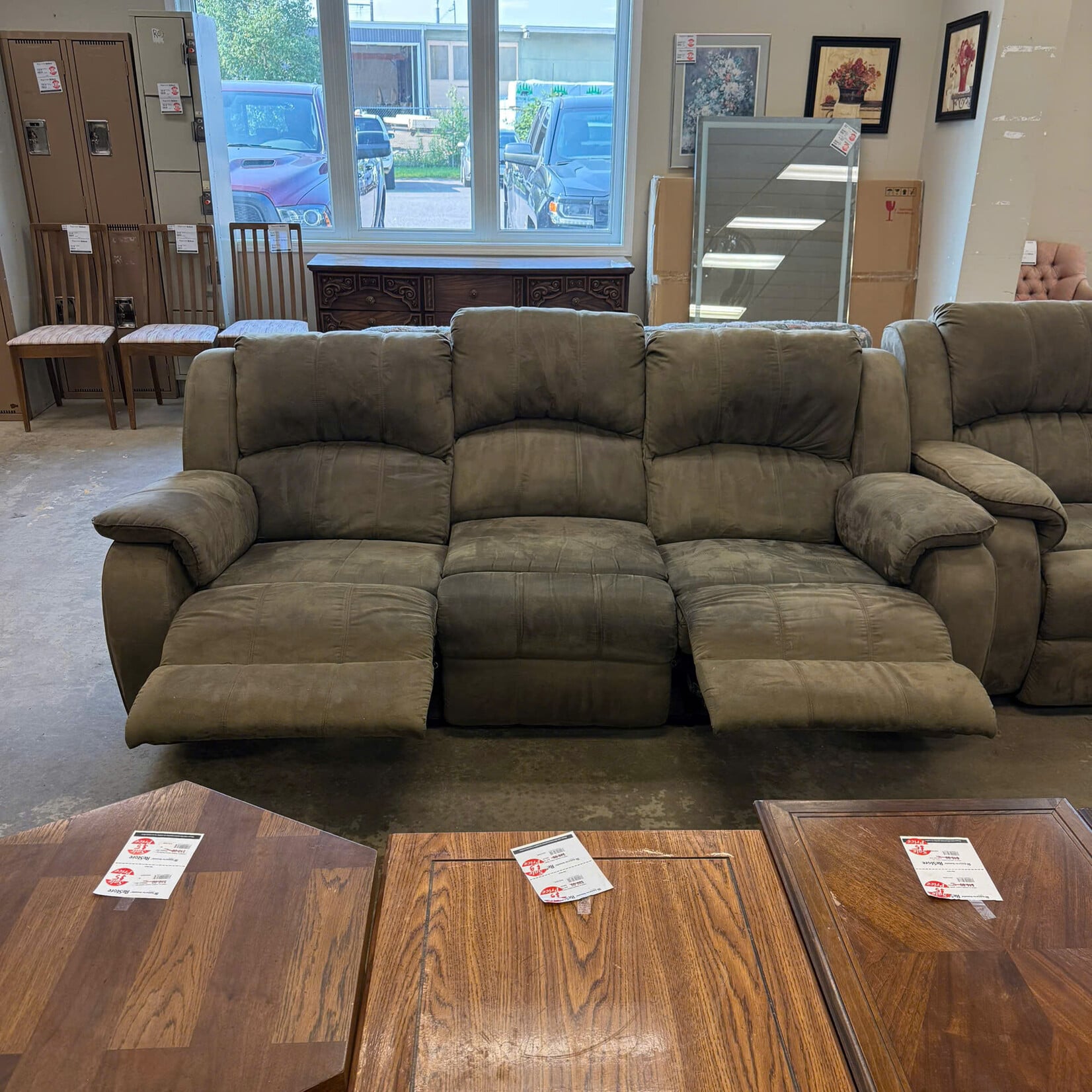 Olive Green Recliner Couch