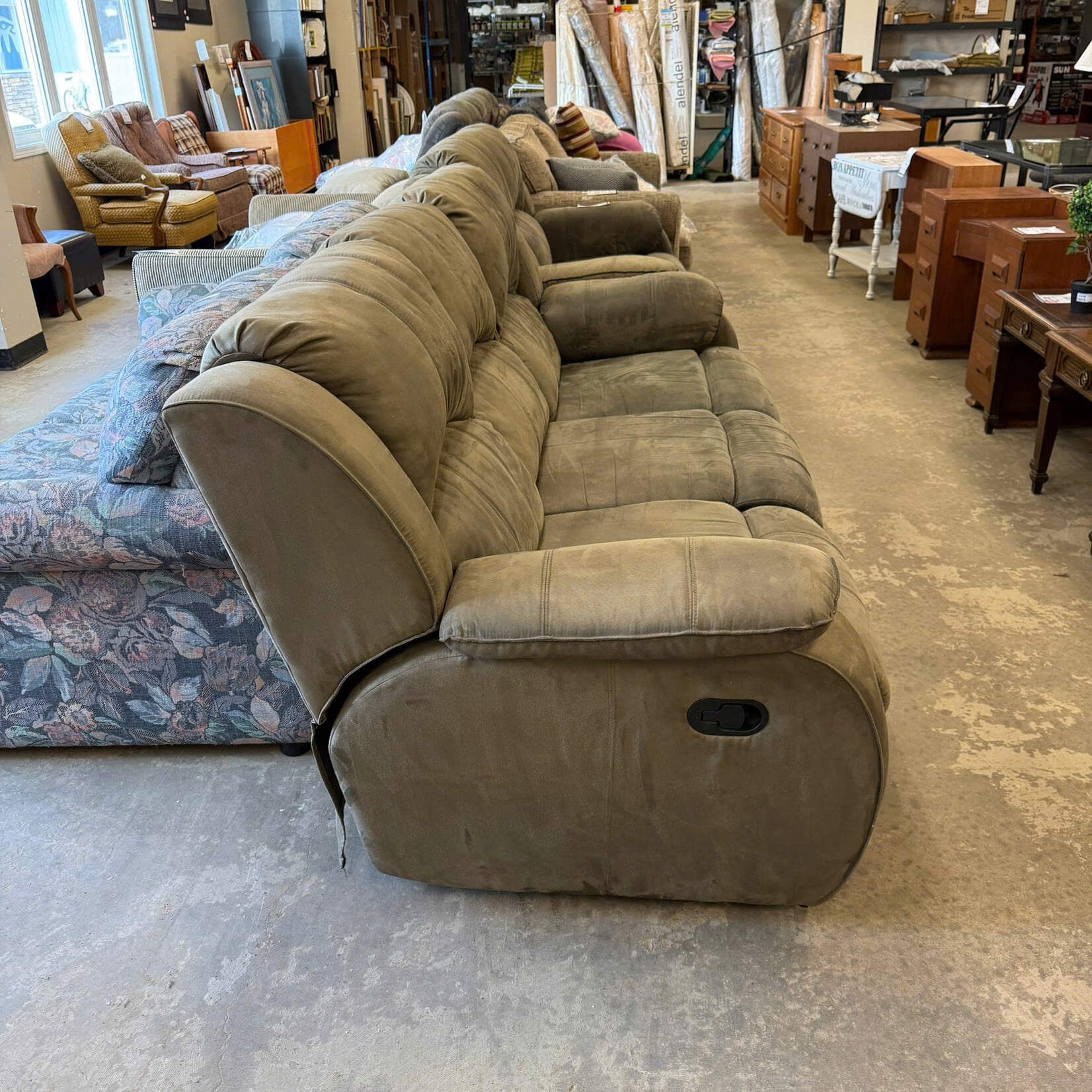 Olive Green Recliner Couch
