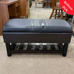 Leather Cushion Storage Bench