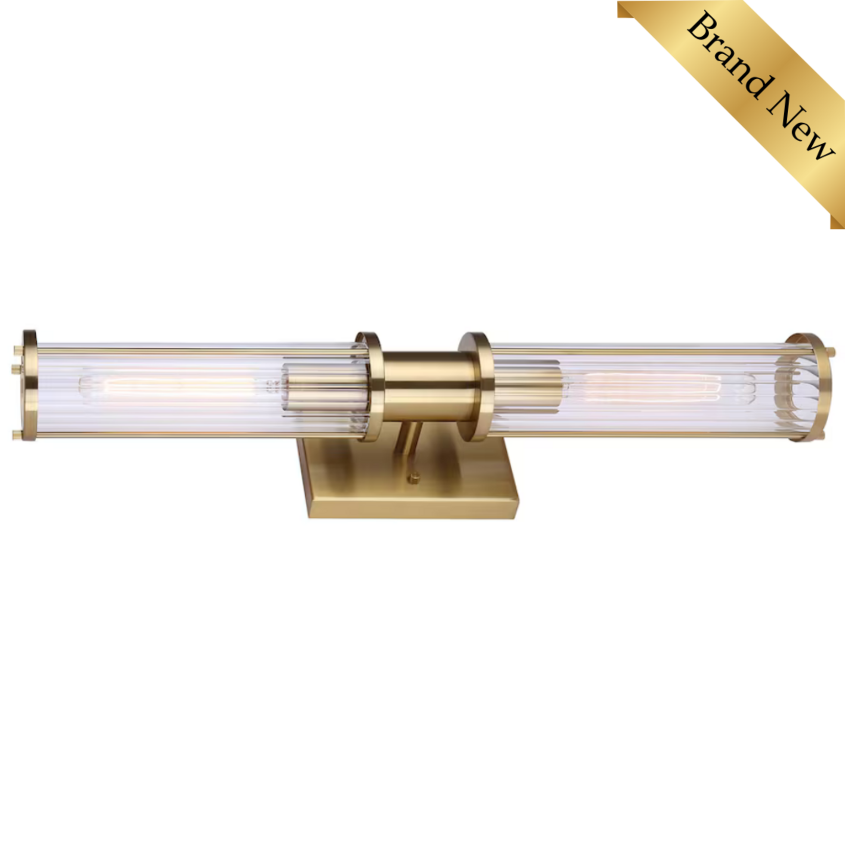 2-Light Vanity Fixture Gold