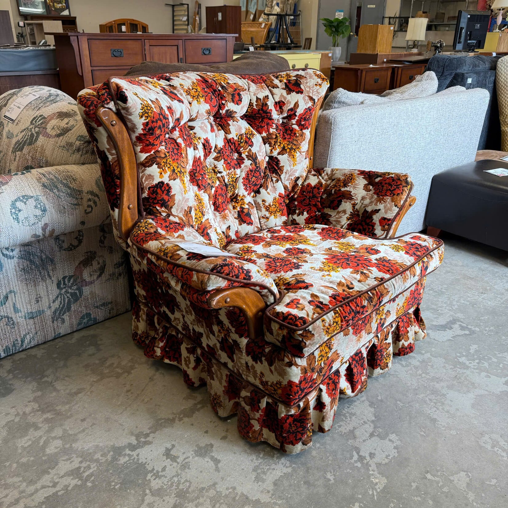 Floral Retro Chair