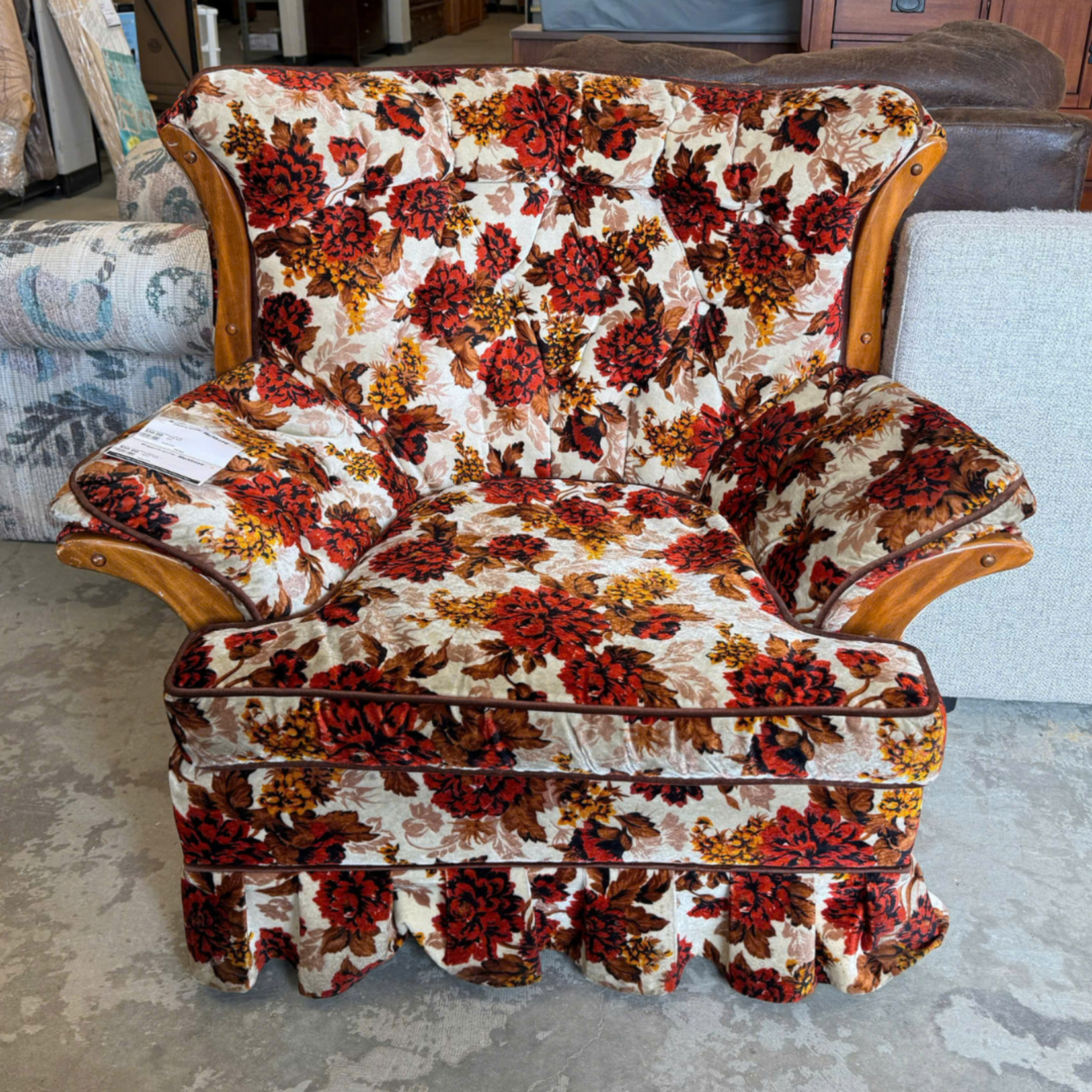 Floral Retro Chair