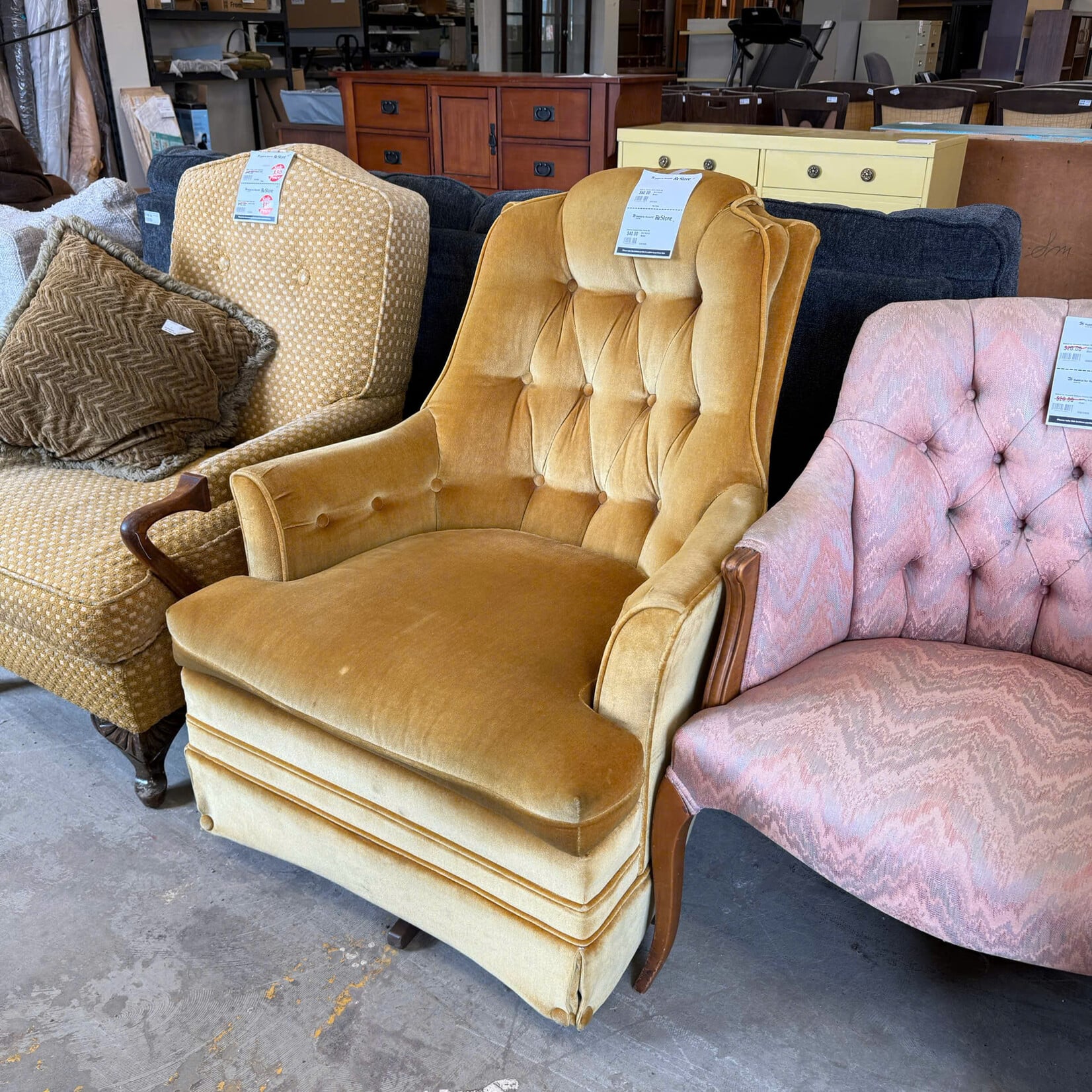 Gold Swivel Rocker