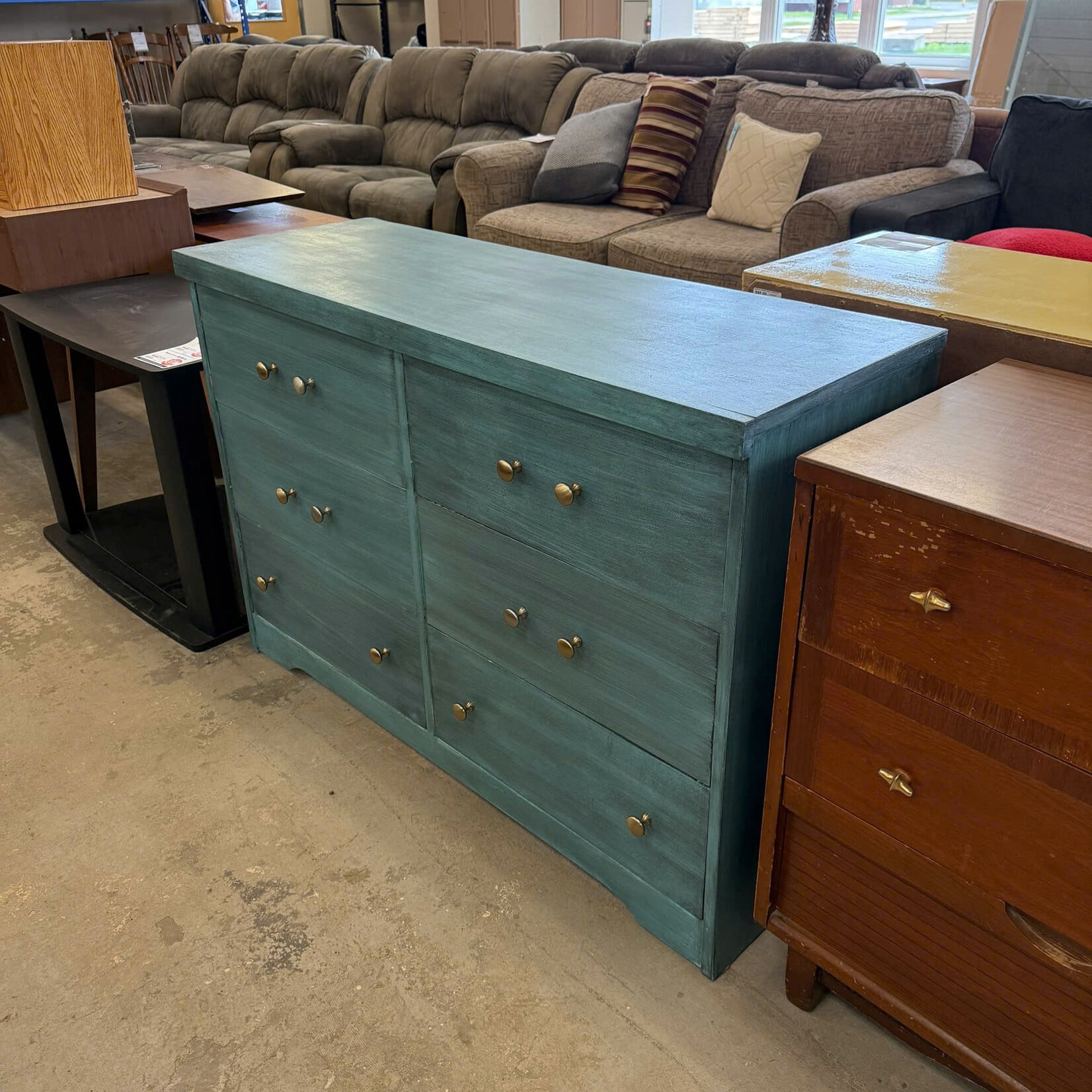 Light Blue 6 Drawer Dresser