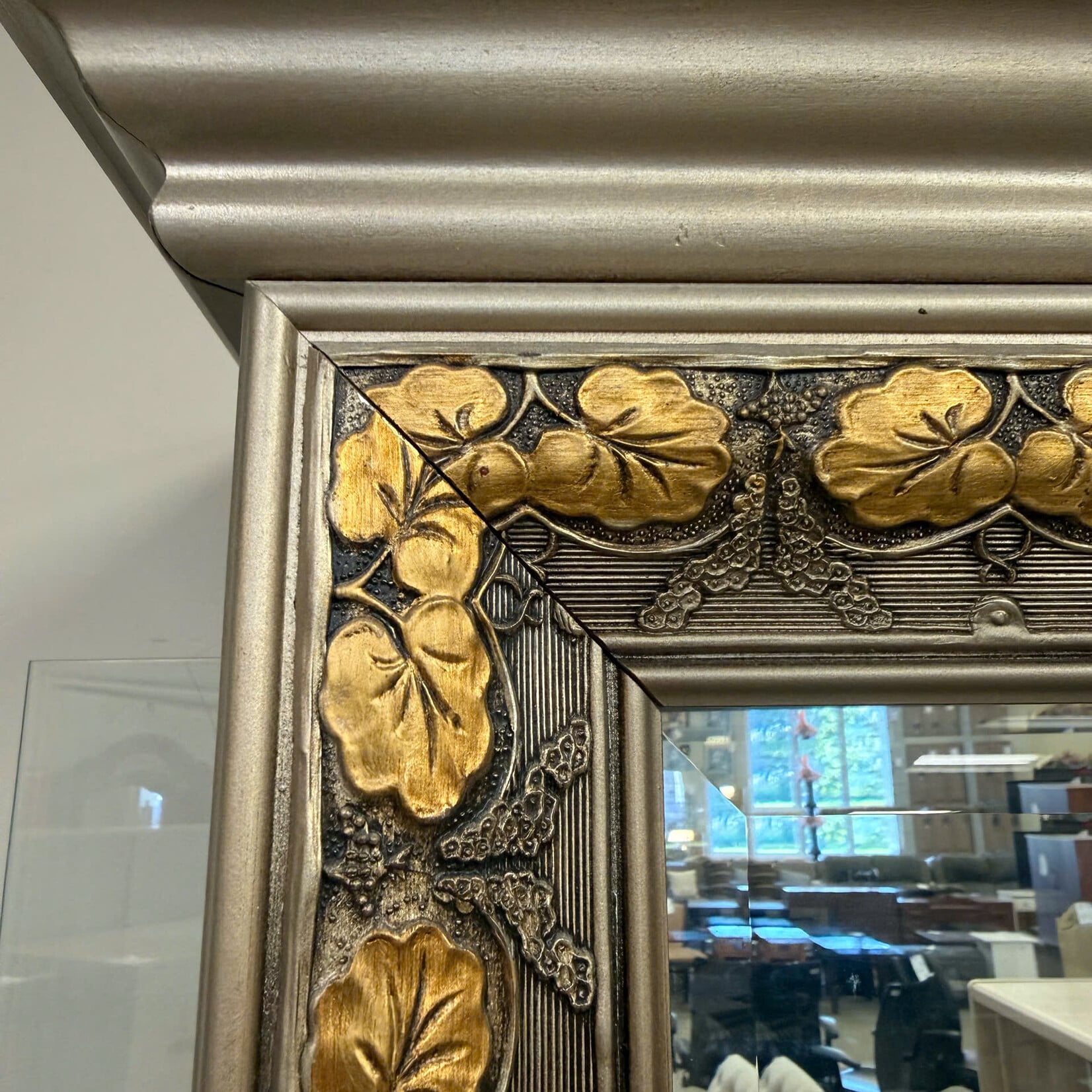 Gold Frame Glass Cabinet