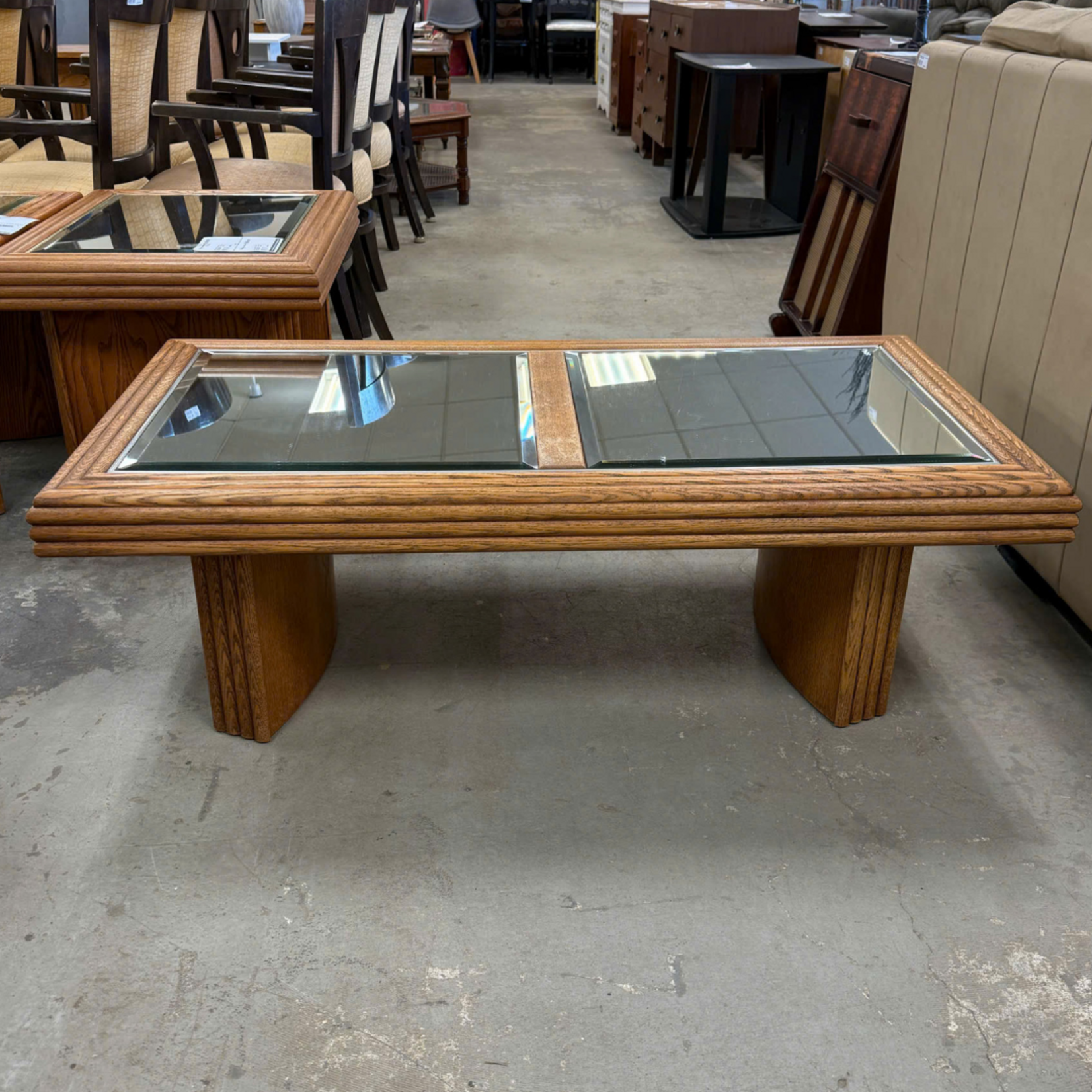 Mirrored Top Coffee Table