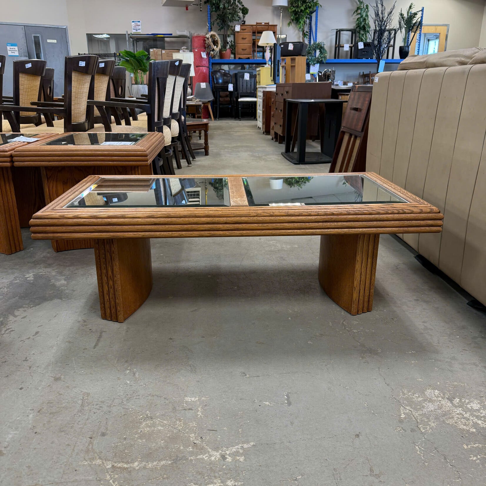 Mirrored Top Coffee Table