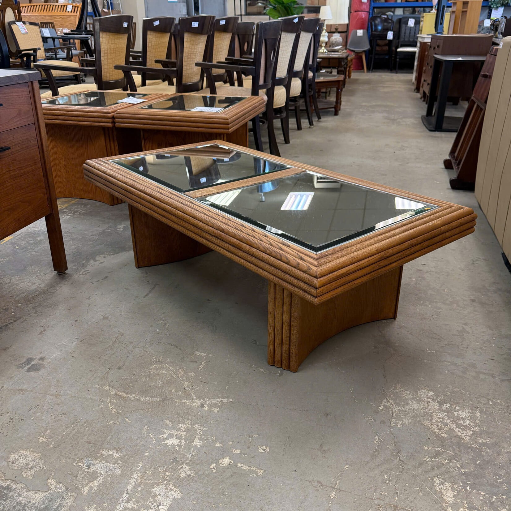 Mirrored Top Coffee Table