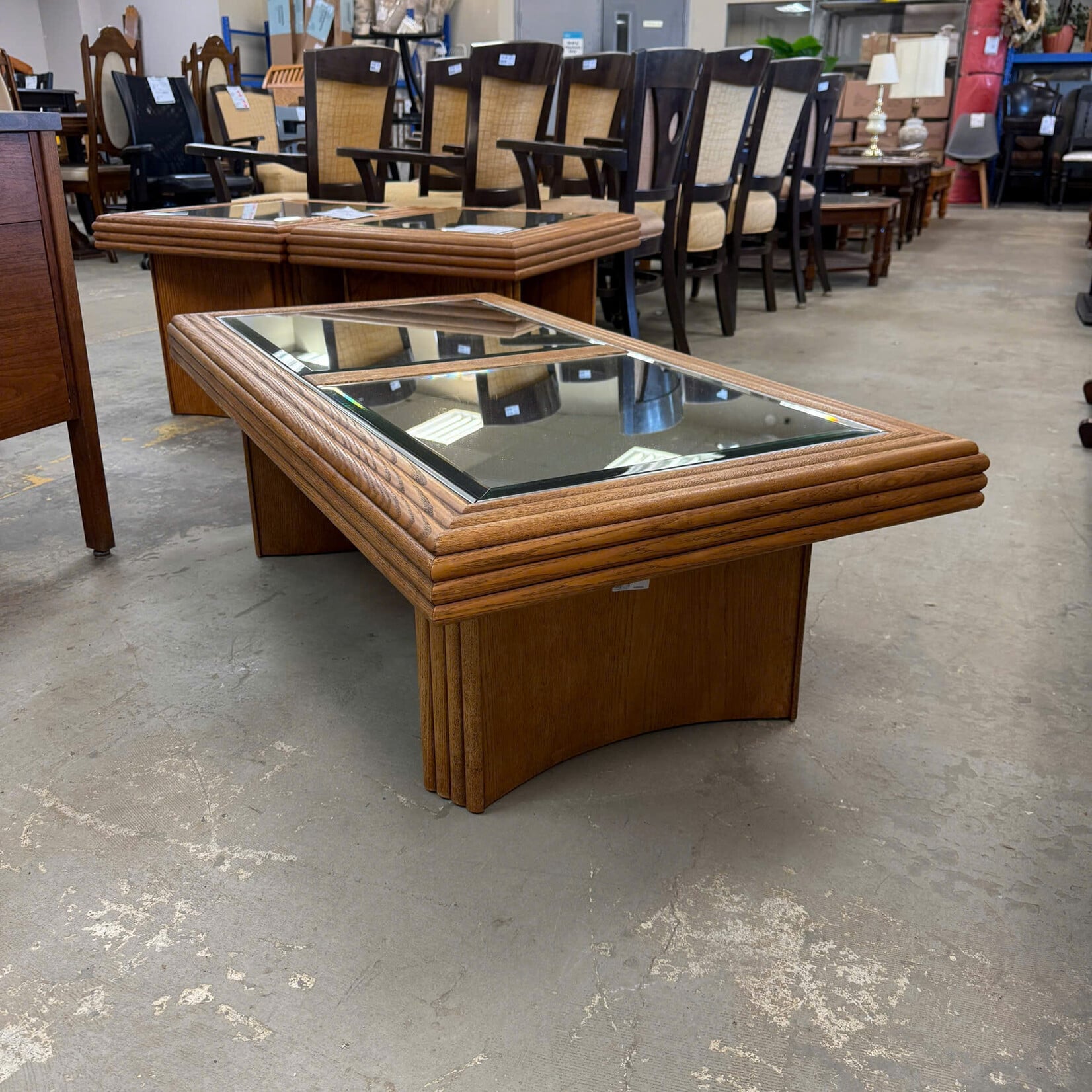 Mirrored Top Coffee Table