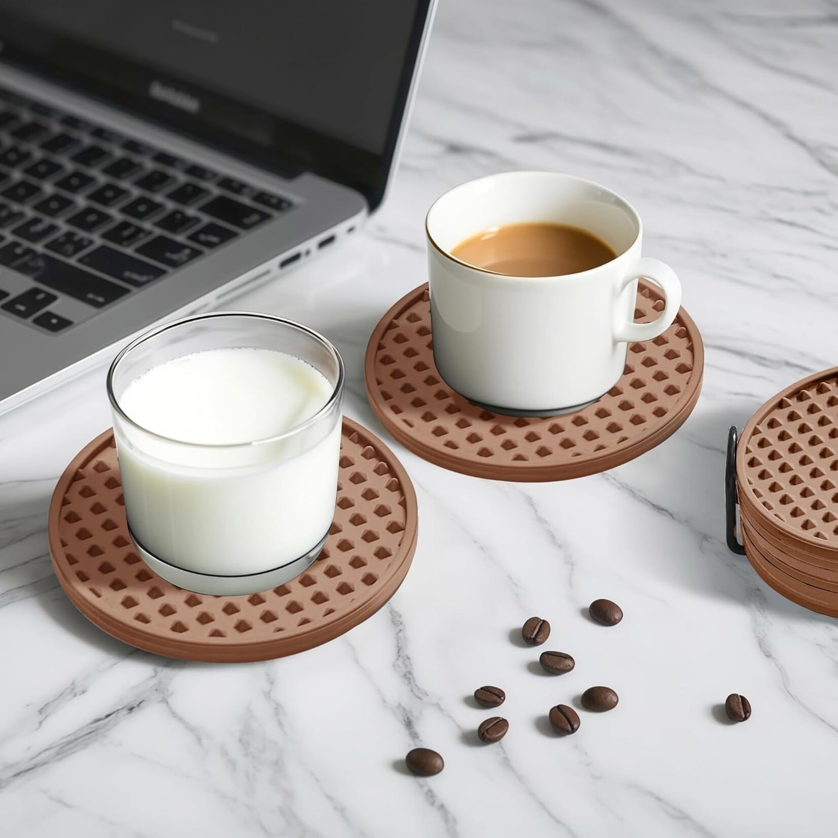 6Pcs Silicone Coasters for Drinks