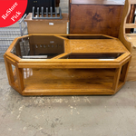 Octagon Glass Coffee Table