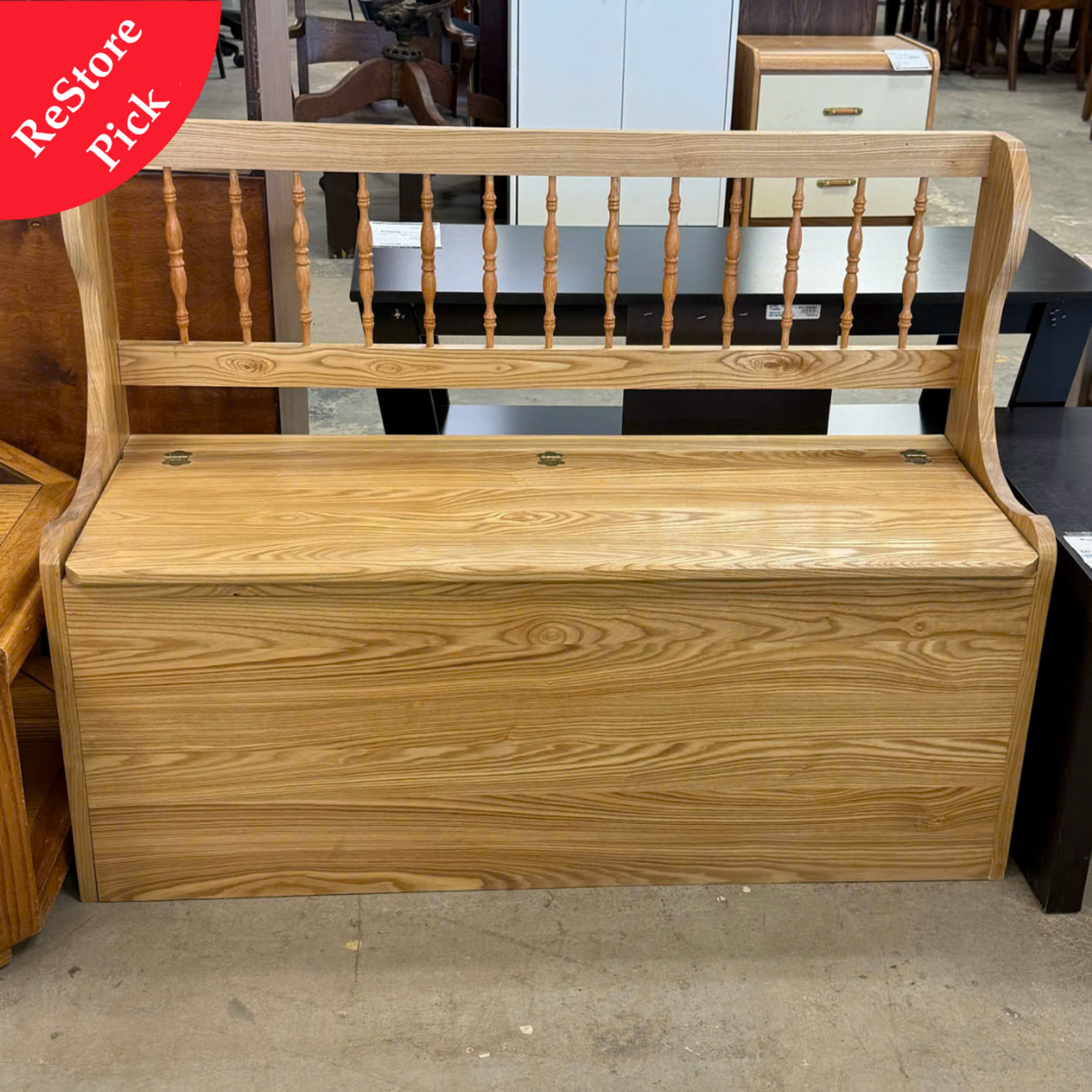 Wood Storage Bench