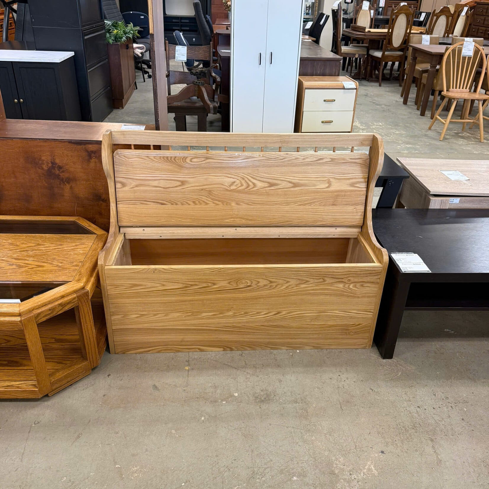 Wood Storage Bench