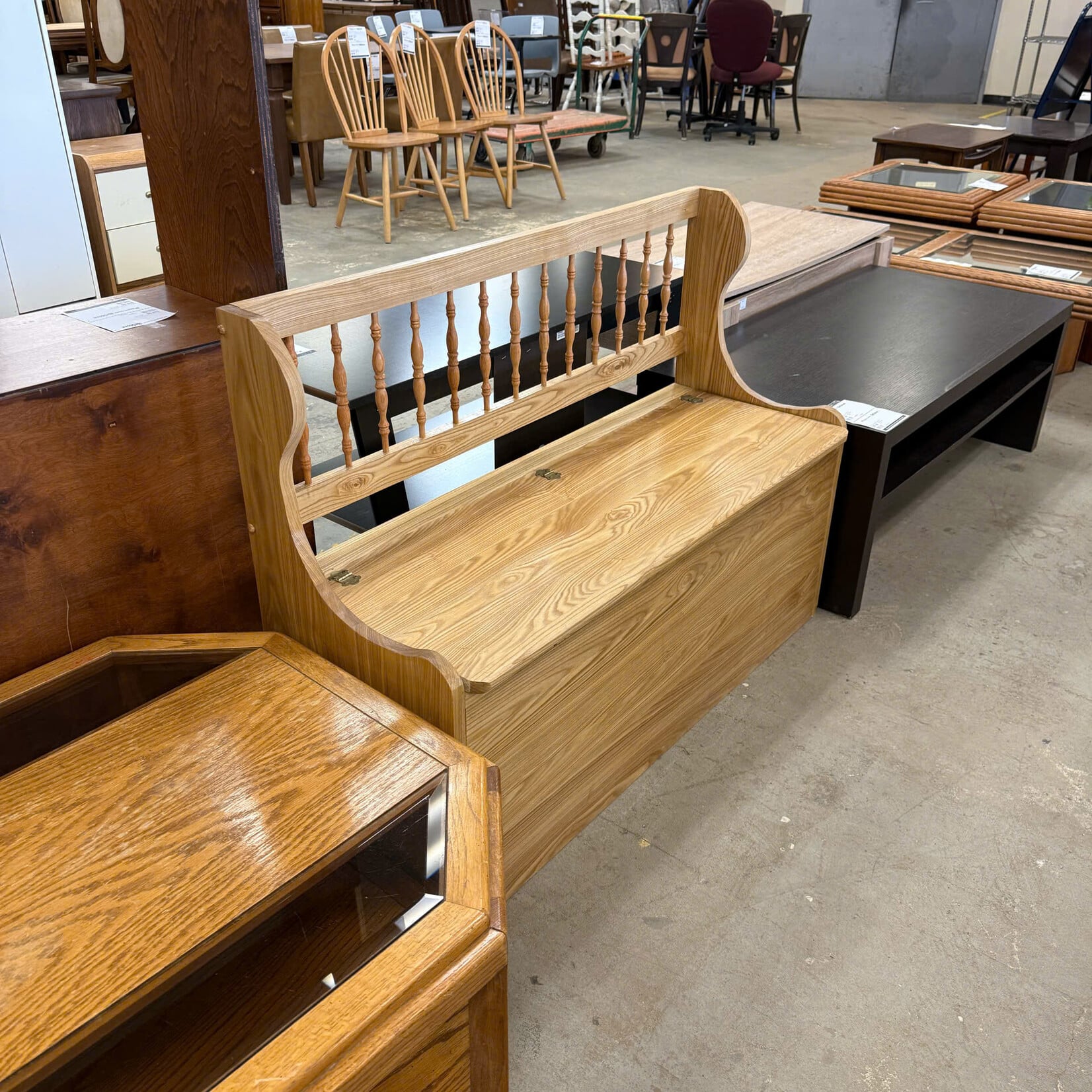 Wood Storage Bench