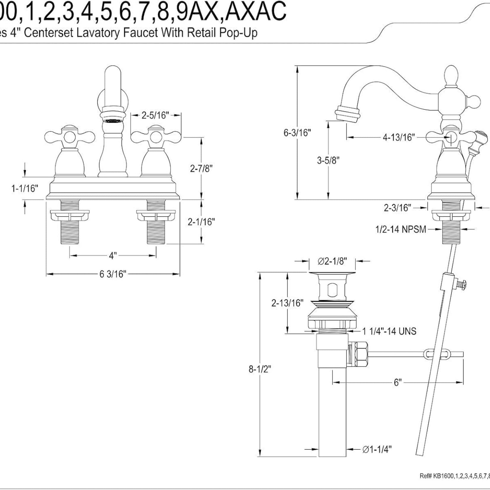 Washerless Faucet