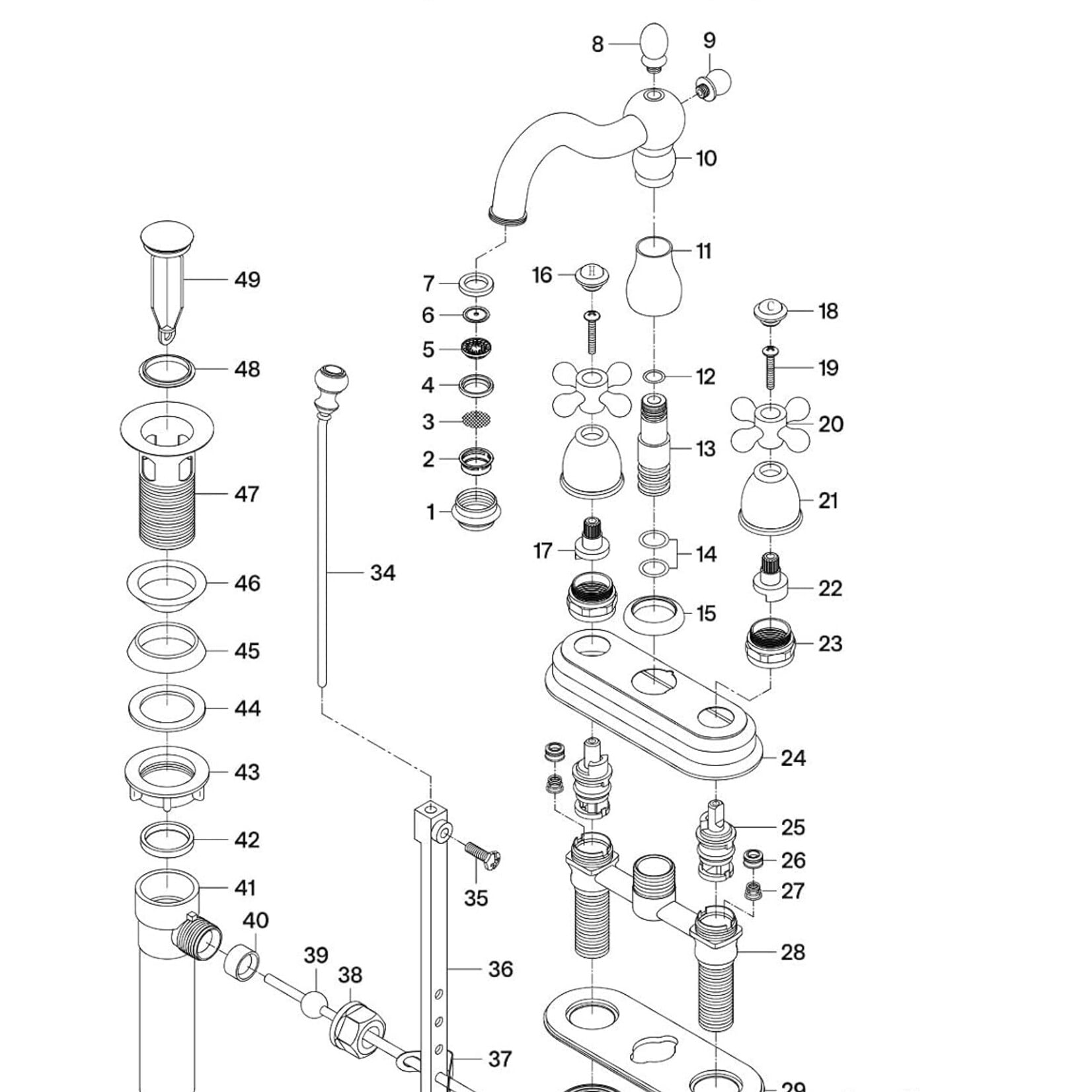 Washerless Faucet