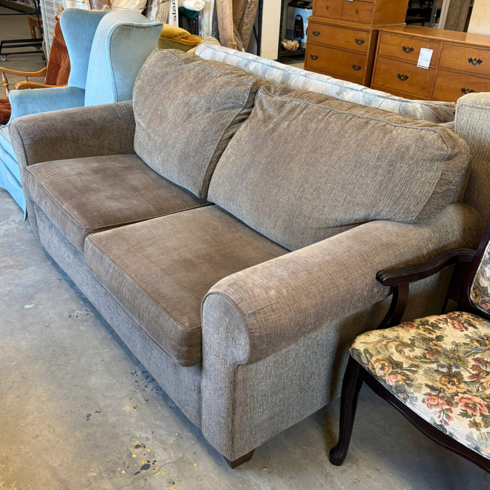 Grey Love Seat