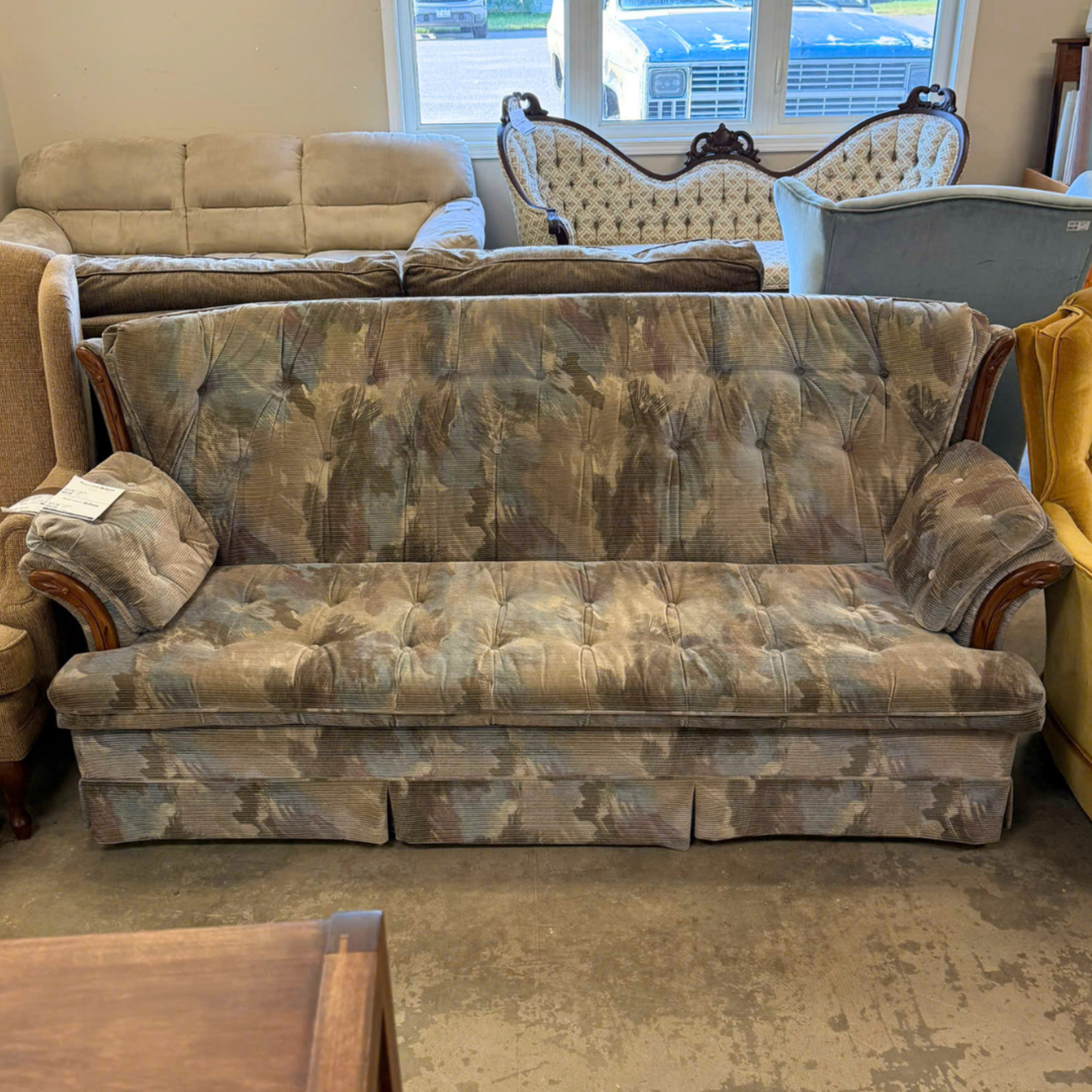 Highback 70s Multicolor Couch